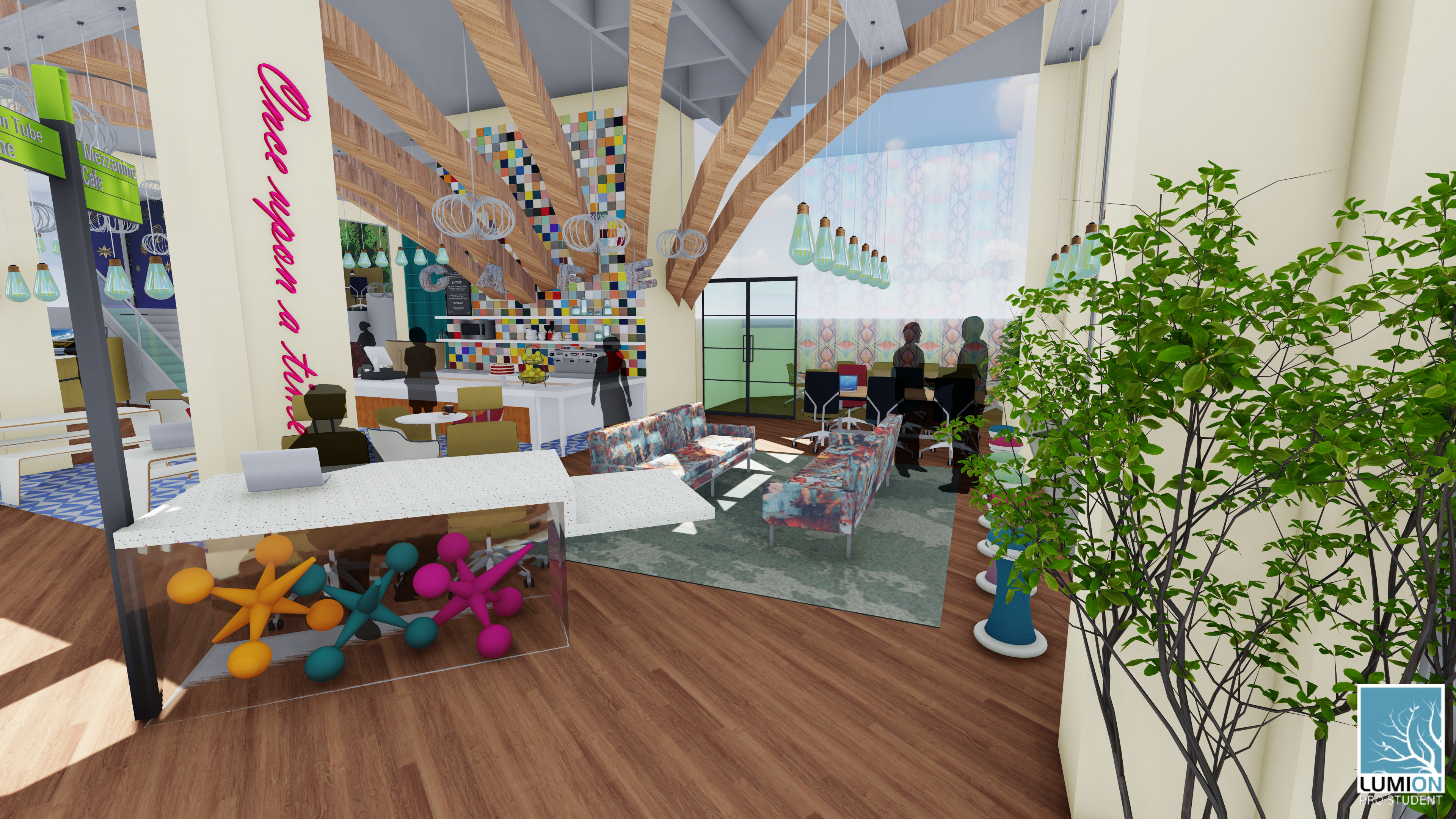 Reception Desk and sitting area