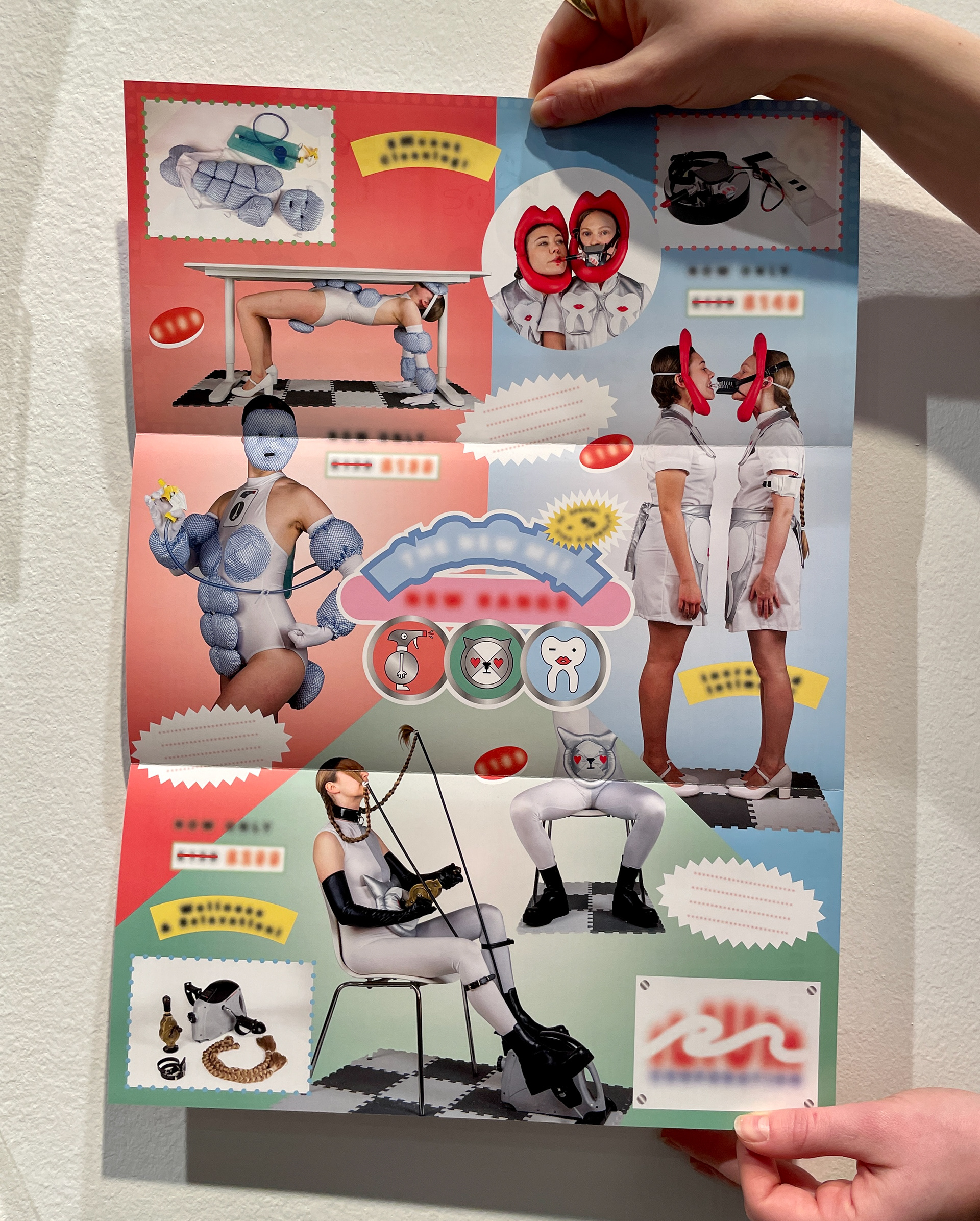 The New Me poster Distributed as a brochure for Ilium’s latest products with a curatorial essay by Charlotte Kent on the reverse.