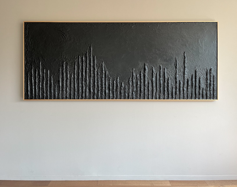 Panal de Avispas, 2023. 100 x 250 x 5 cm