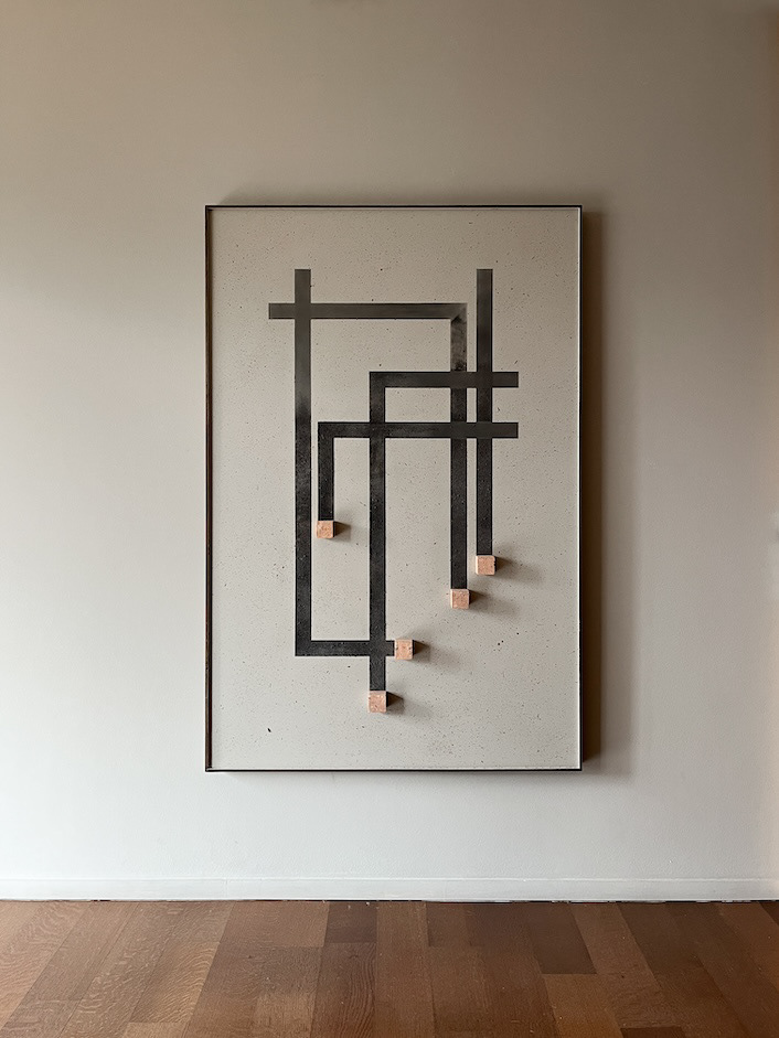 Laberinto de Tierra, 2023. 150 x 100 x 8.5 cm