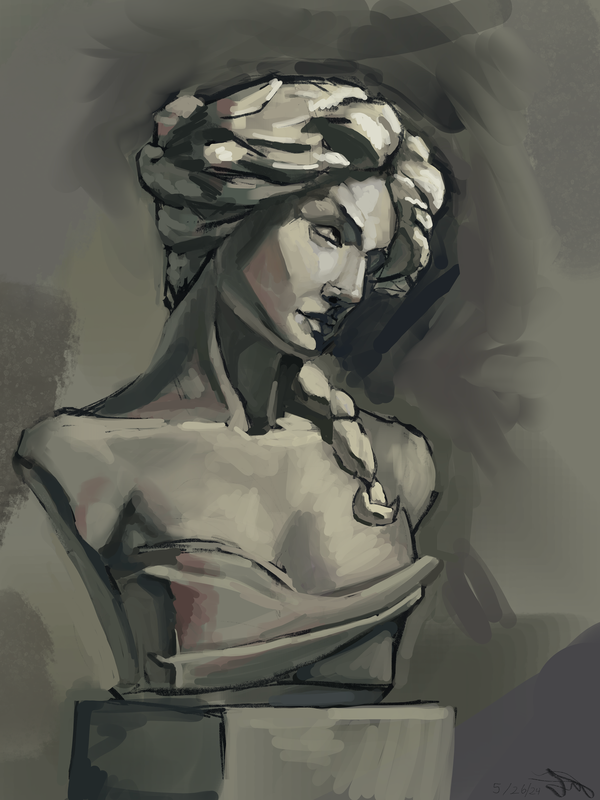 Bust Study 1