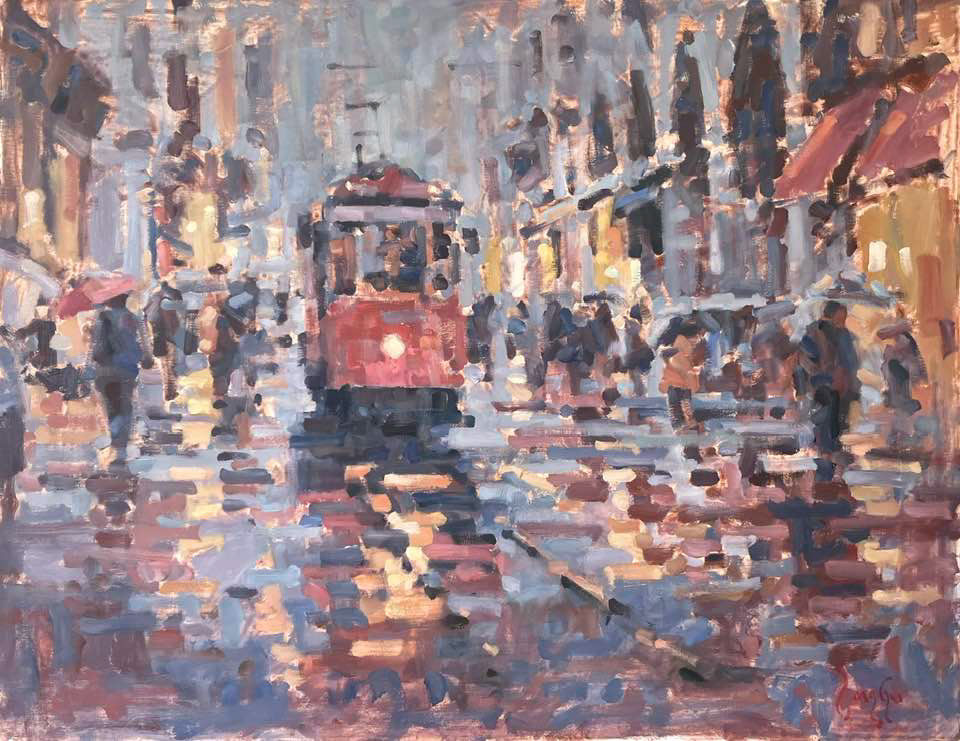 ”Sporvogn” 70x90 cm