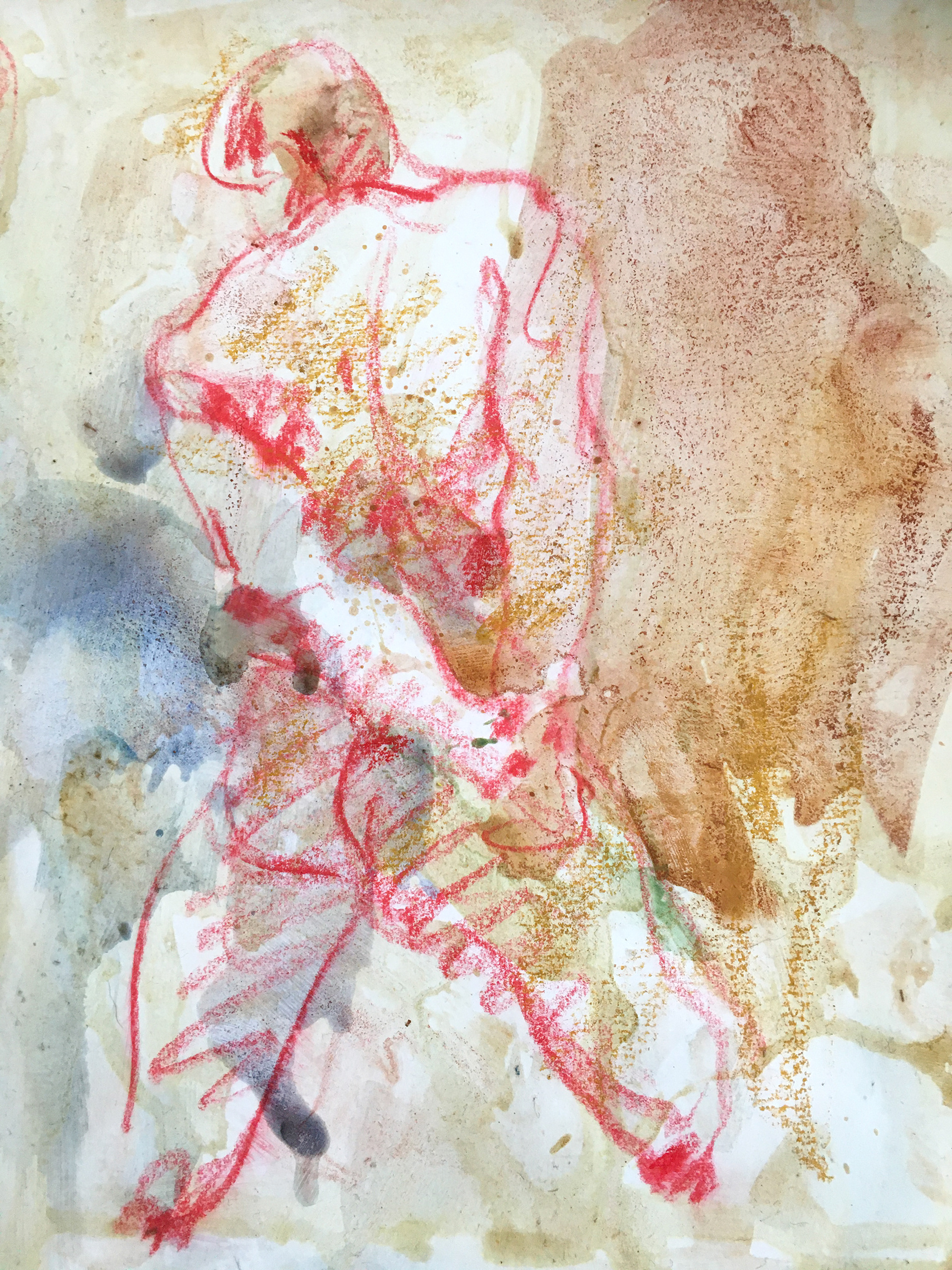 Mixed media på papir, 29x21 cm