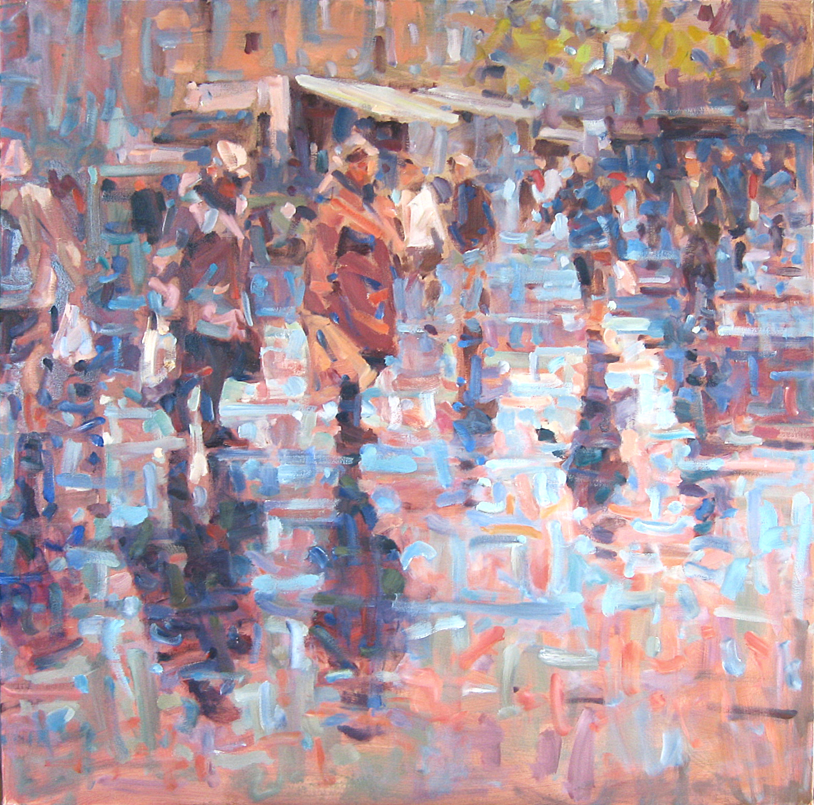 Efter regn, 80x80 cm