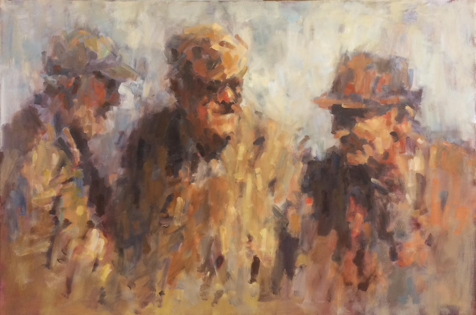 Vrøvlehoveder, 80x120cm