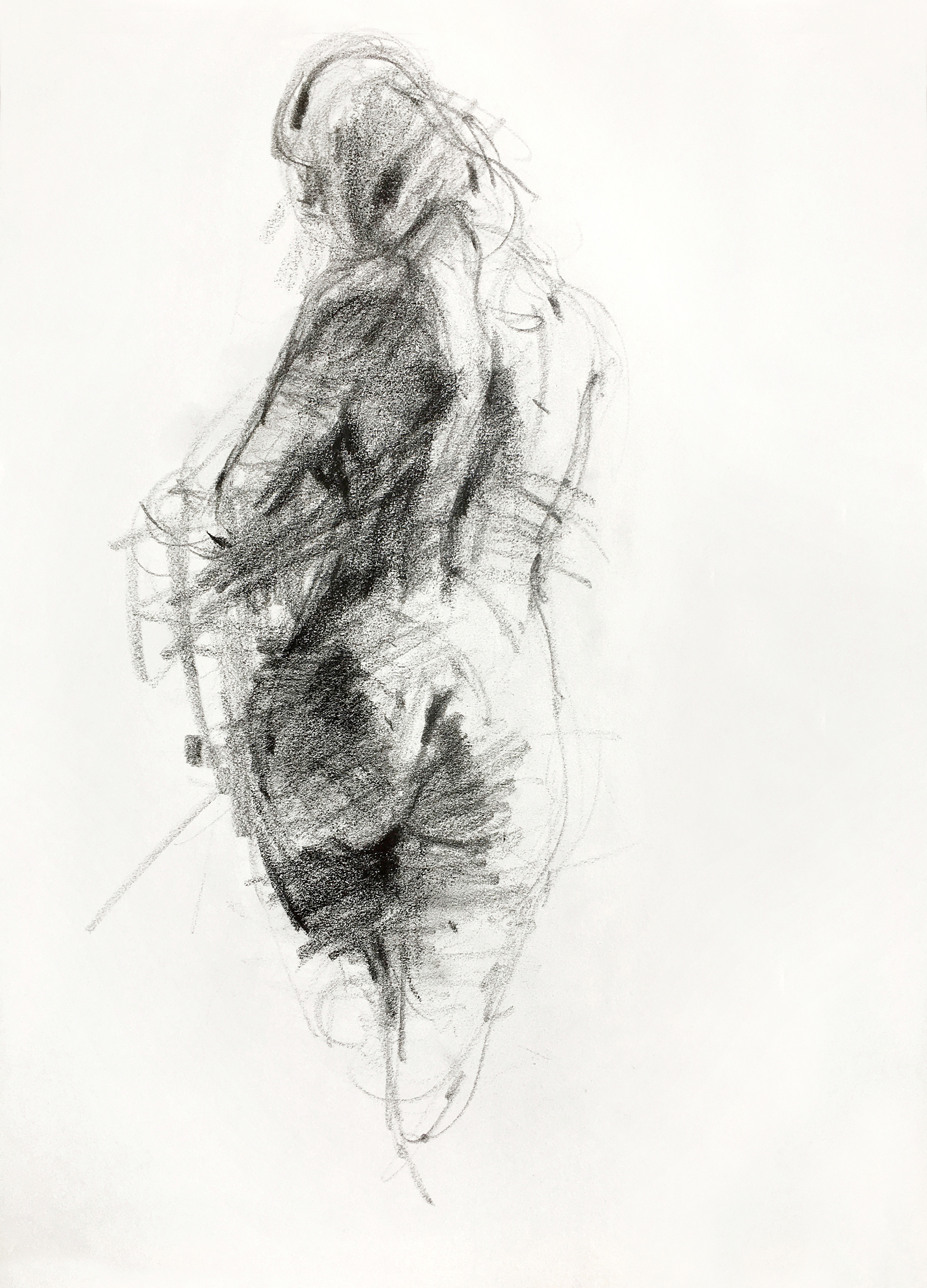 Grafit på papir, 37x29 cm