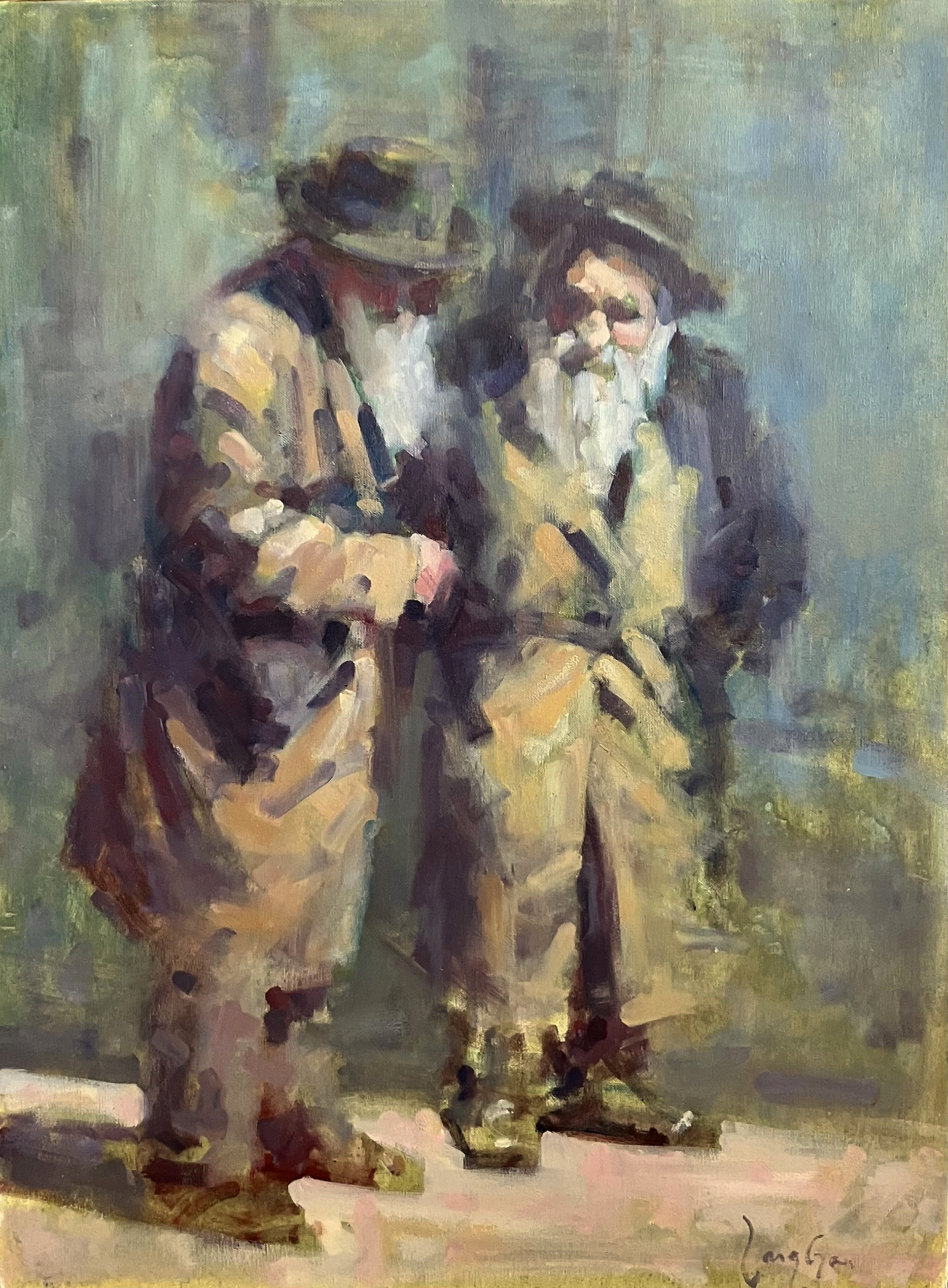 ”Filosofisk samtale”, 80x60 cm