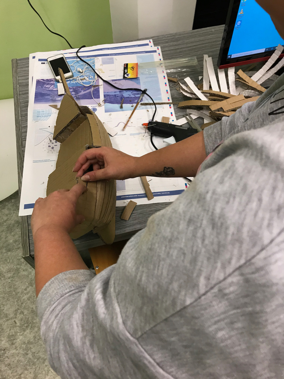 gluing the ship