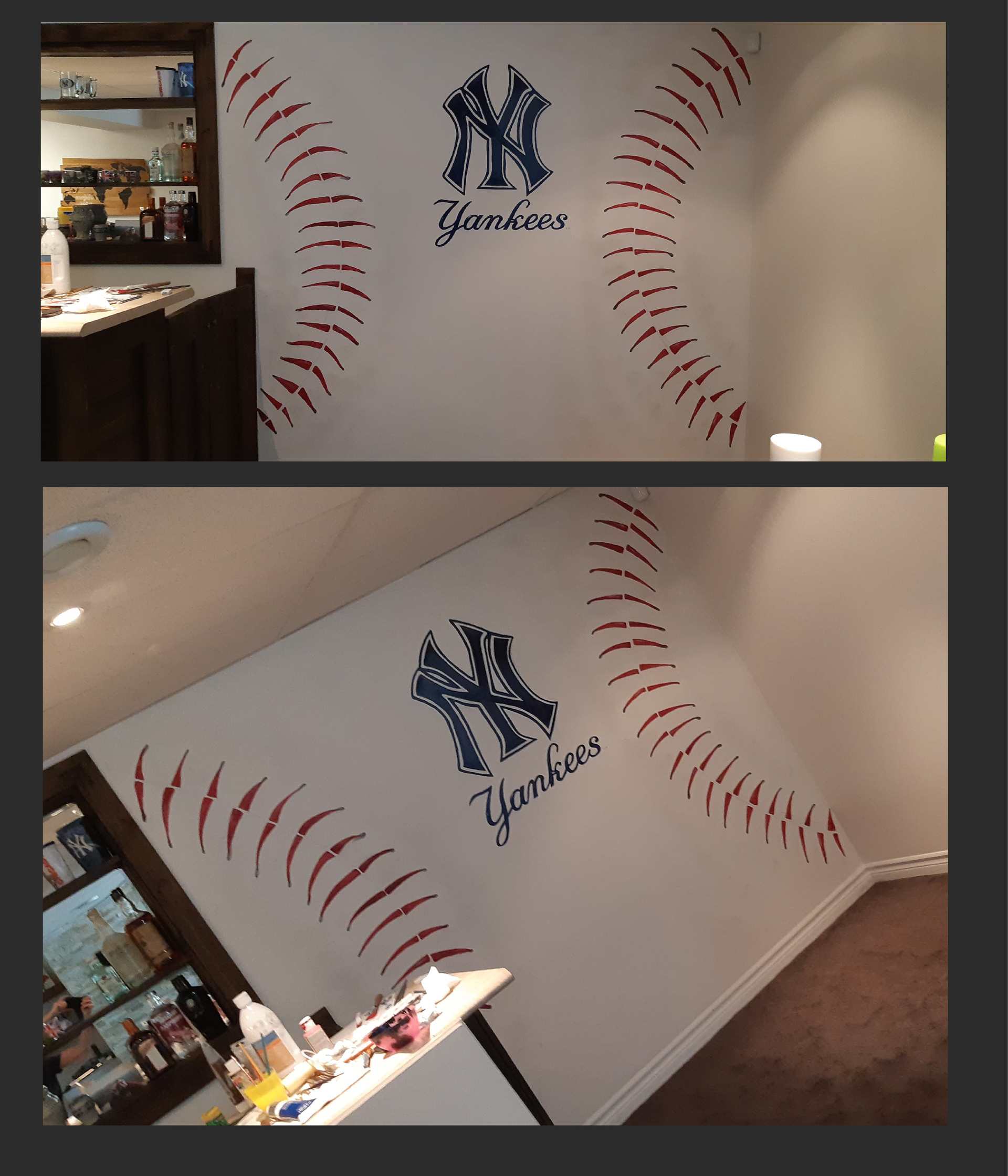 Yankees Bar Mural