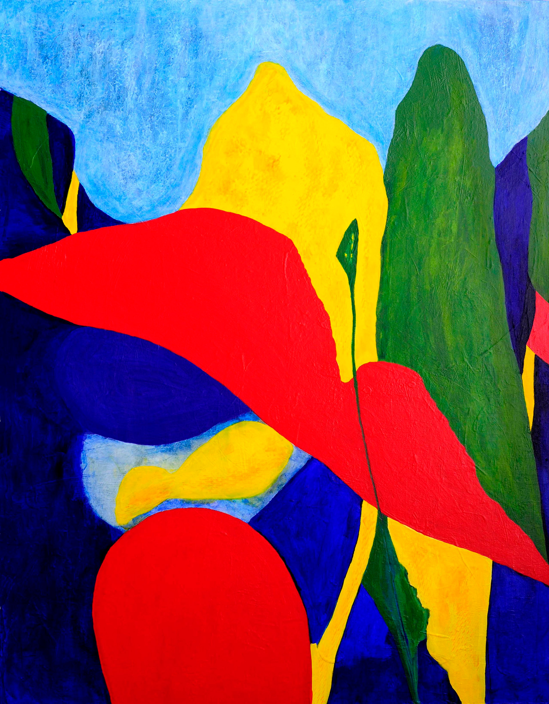 Forbidden Colors in the Sky 36' x 46' Acrylic Canvas.