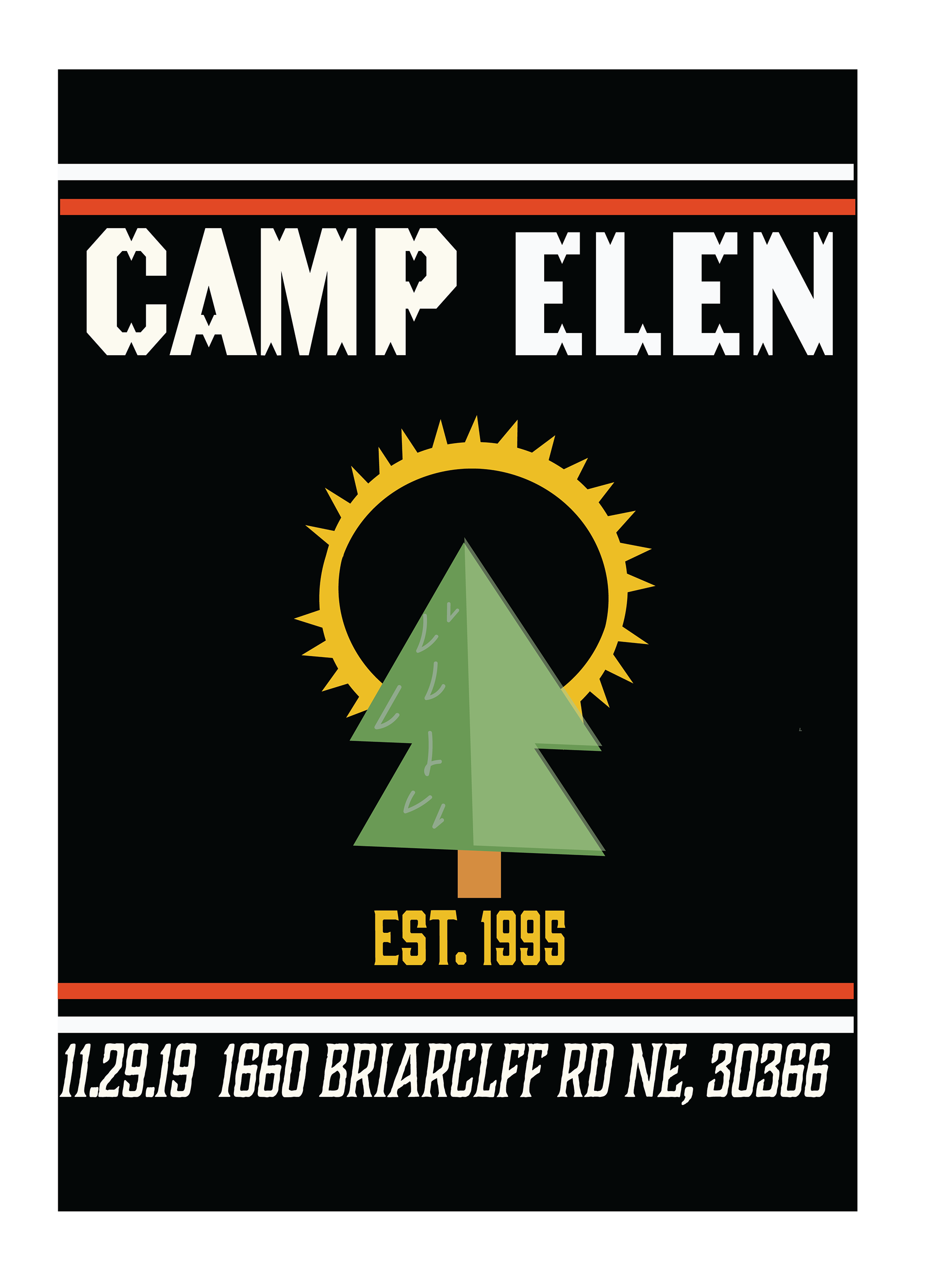 Camp Elen Party Flyer