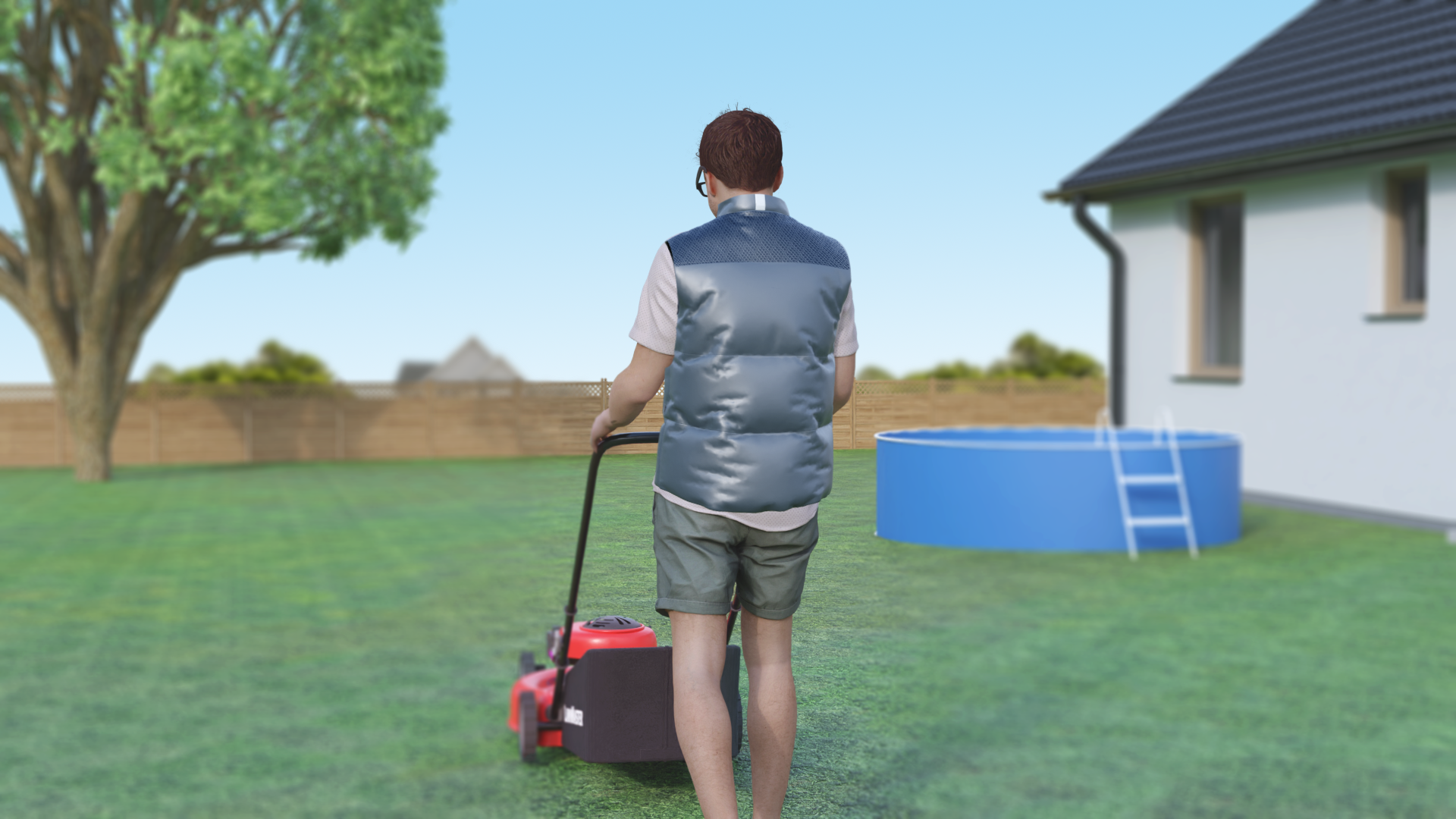 Intrepid Vest concept art. composited/posed/rendered by me. 