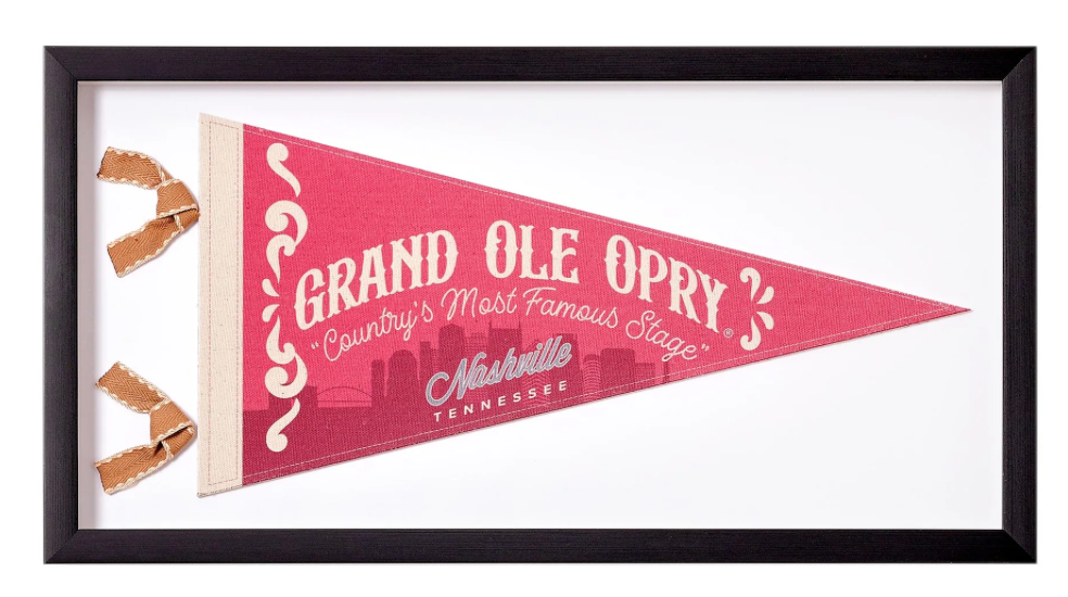 Grand Ole Opry Pennant - designed the build as well as the print