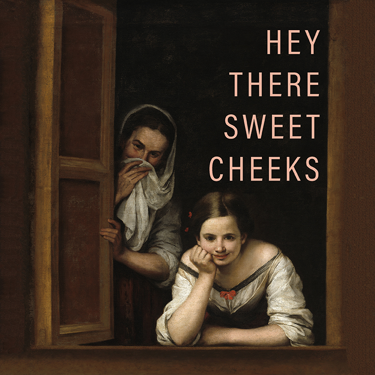 Old master painting with typography, purchased by Ross