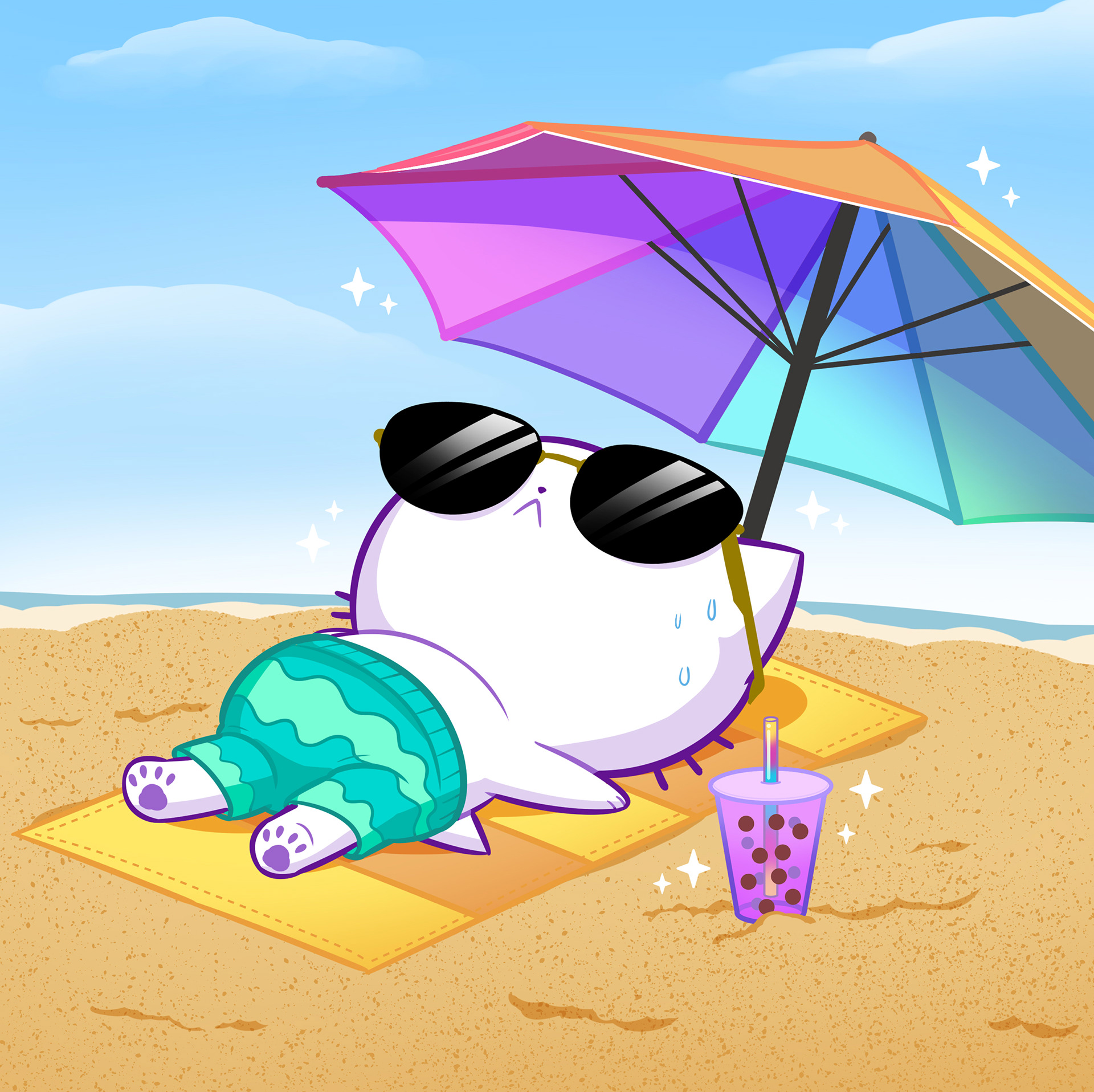 Bubble Kittea Beach Time (2022)