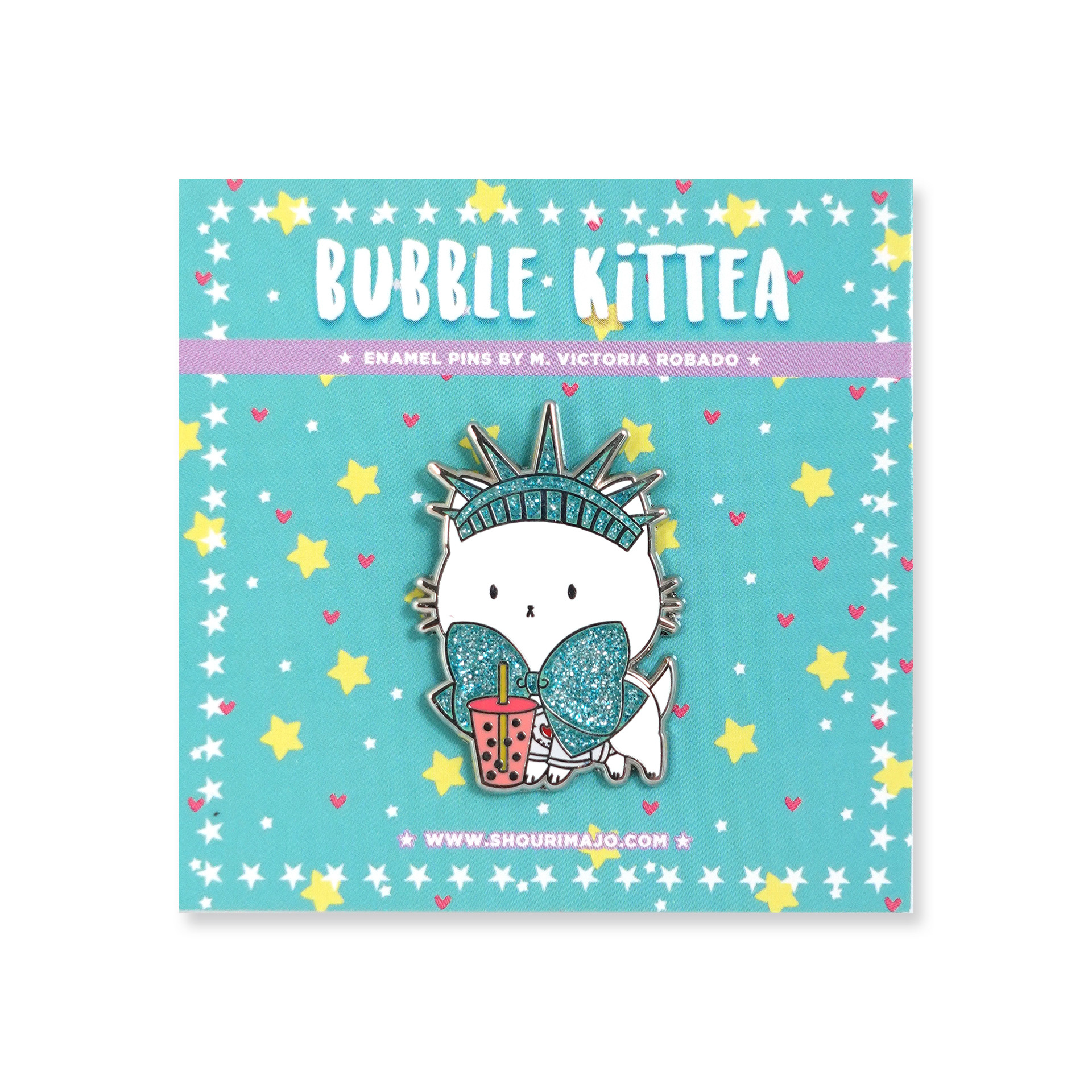 Bubble Kittea NYC Enamel Pin ($13 MSRP)