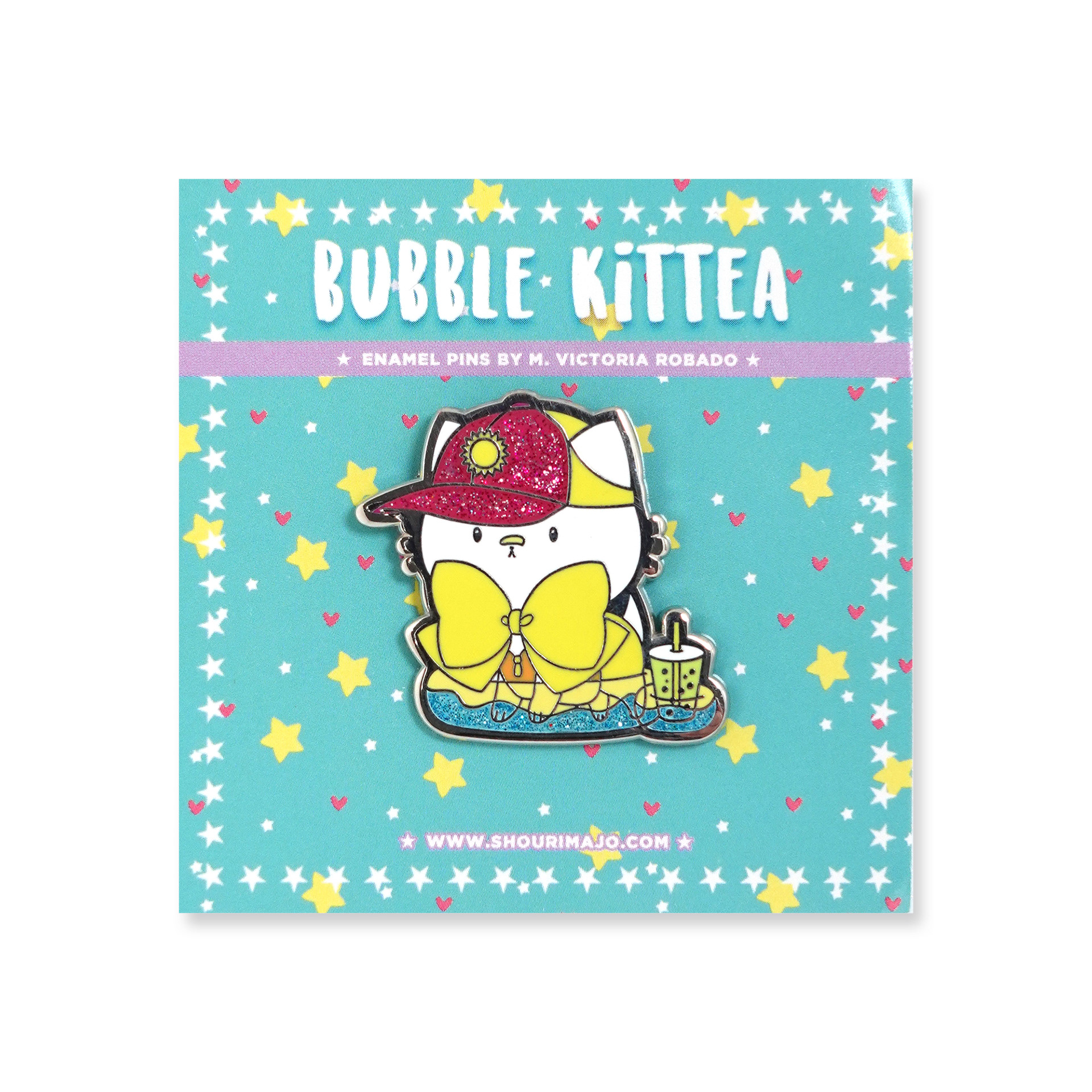 Bubble Kittea Summer Enamel Pin ($13 MSRP)