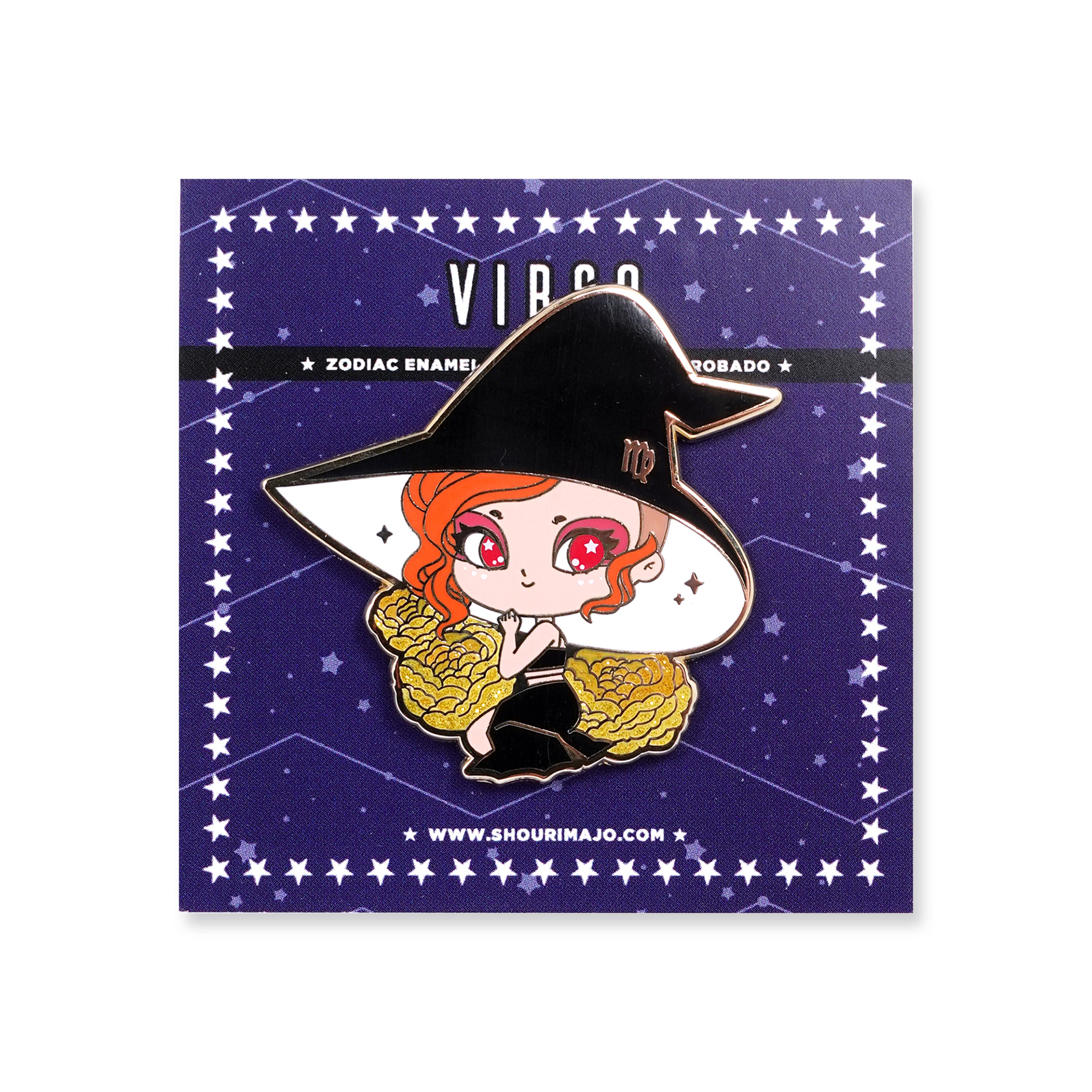 Virgo Cosmeek Zodiac Witches Enamel Pin ($15 MSRP)