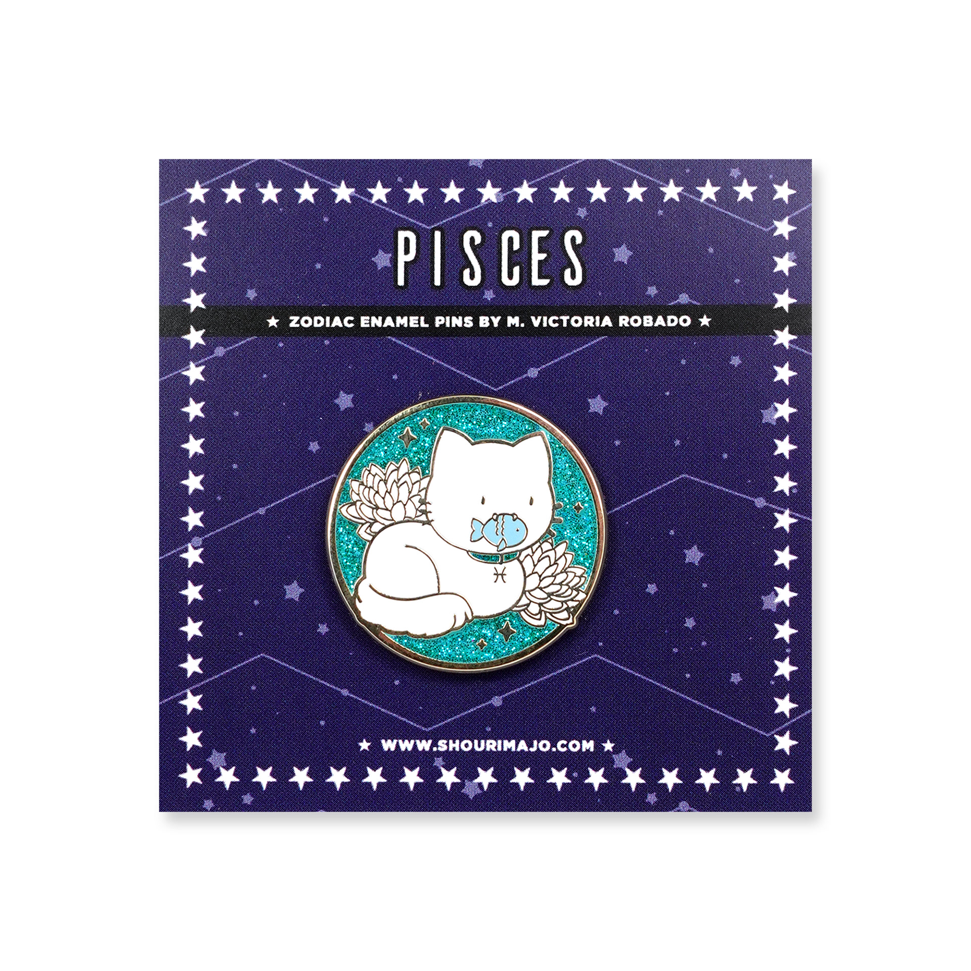 Pisces Cosmeek Zodiac Kitties Enamel Pin ($13 MSRP)