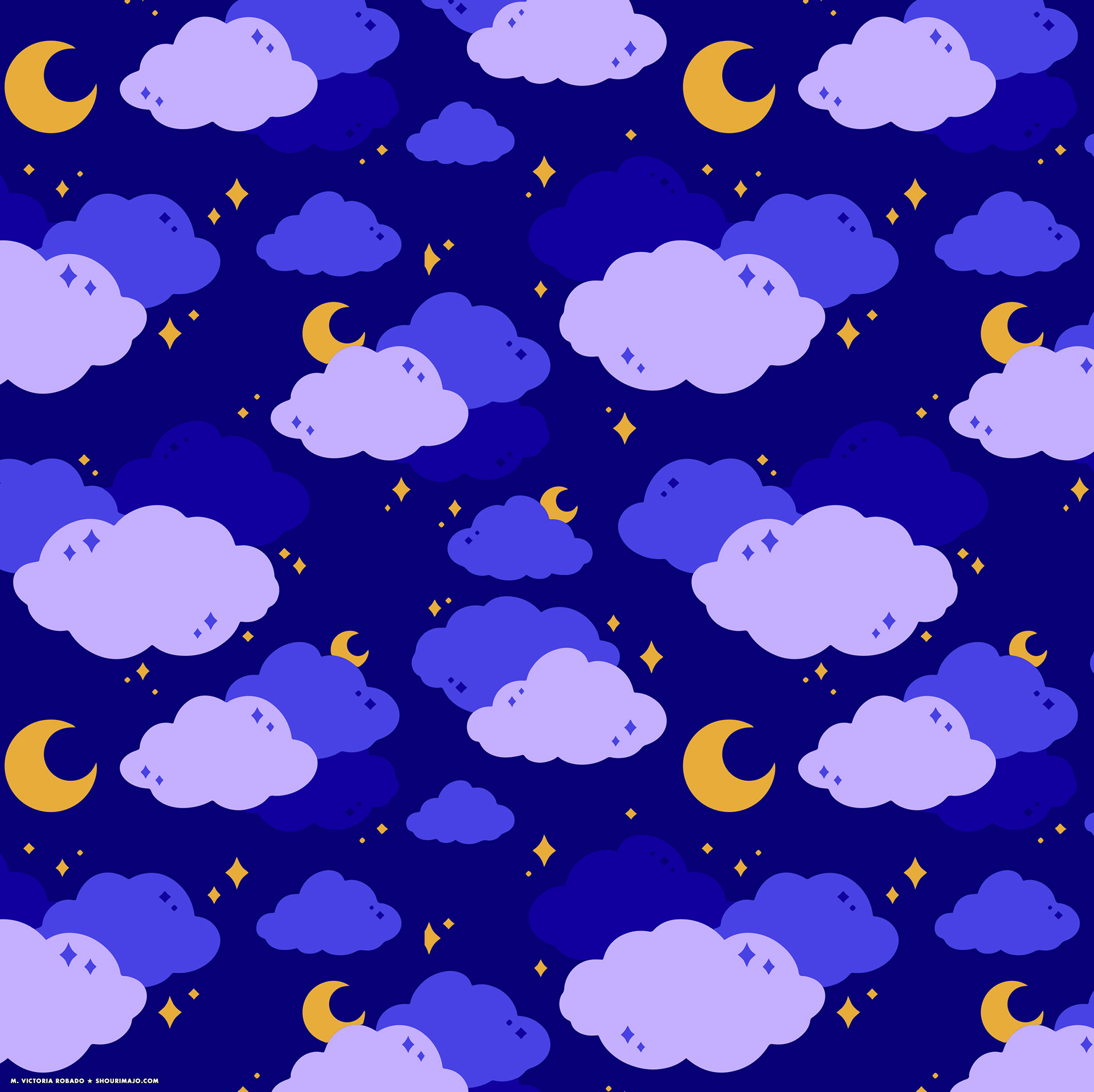 Fabric Pattern - Night Sky