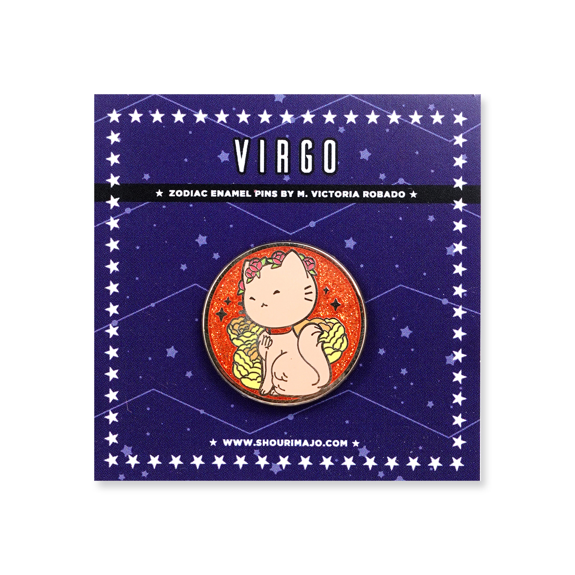 Virgo Cosmeek Zodiac Kitties Enamel Pin ($13 MSRP)