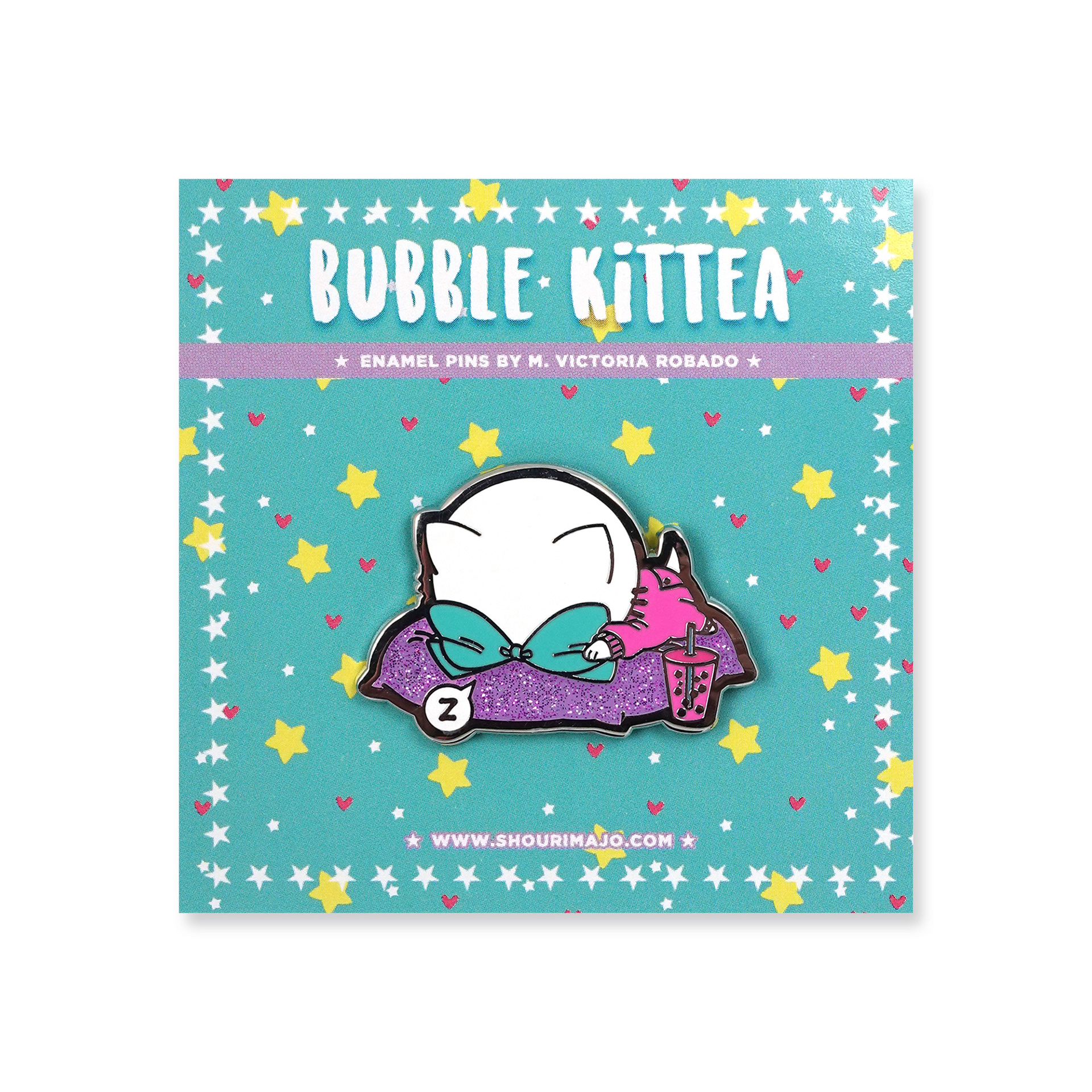 Bubble Kittea Nap Enamel Pin ($13 MSRP)