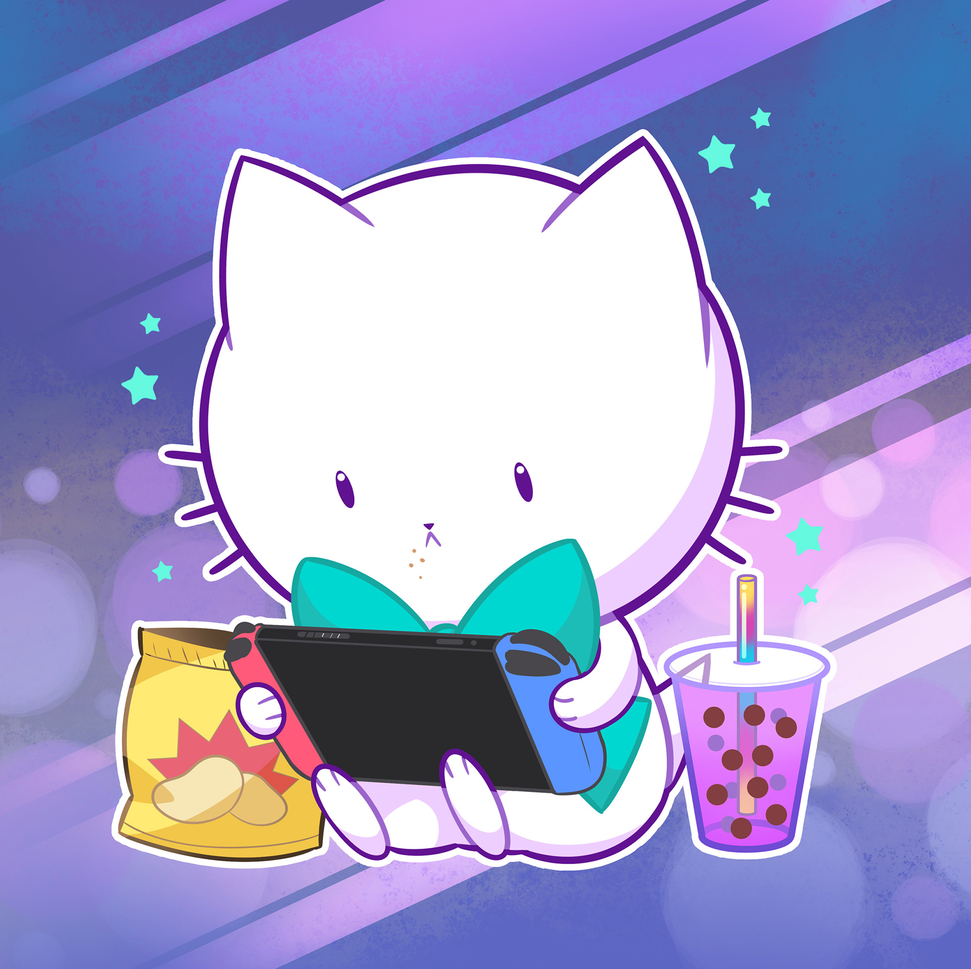 Bubble Kittea Gamer (2021)