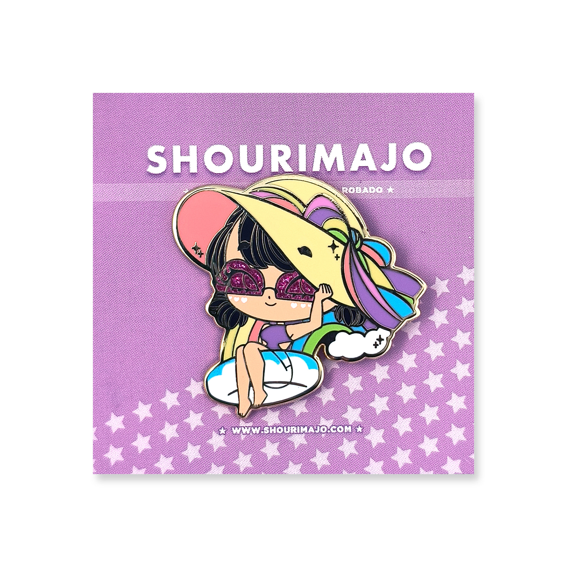 Clouds & Rainbow Enamel Pin ($15 MSRP)