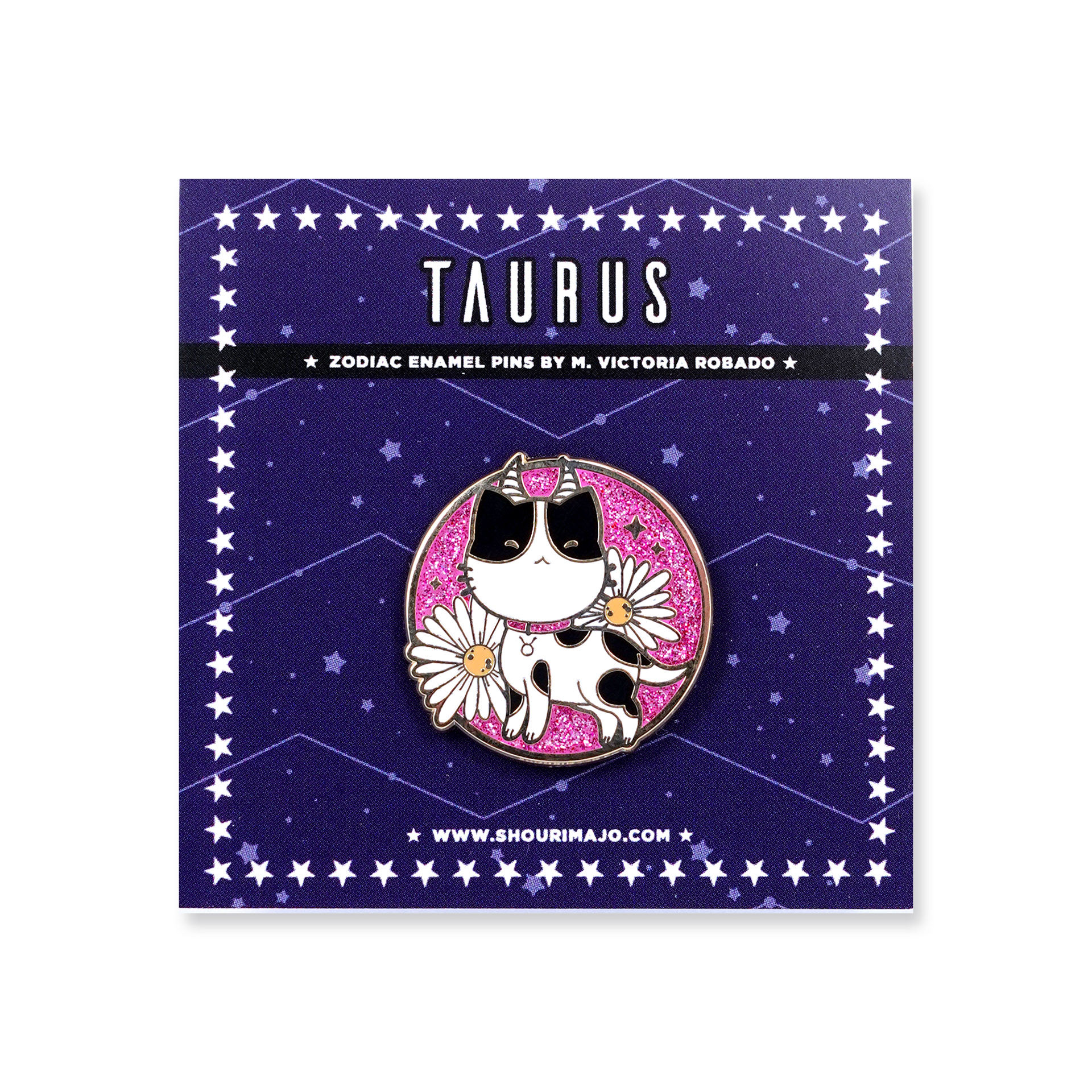 Taurus Cosmeek Zodiac Kitties Enamel Pin ($13 MSRP)