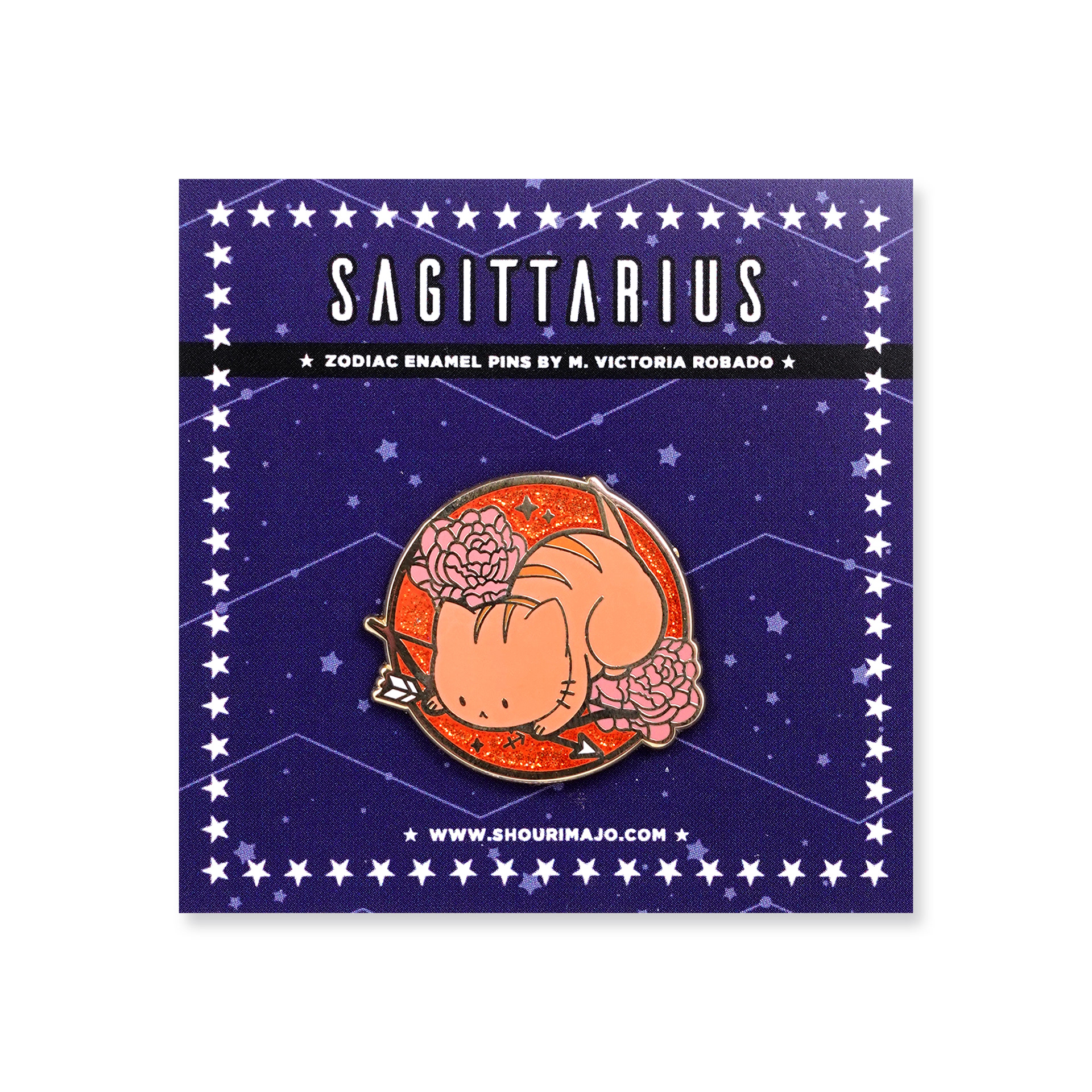 Sagittarius Cosmeek Zodiac Kitties Enamel Pin ($13 MSRP)