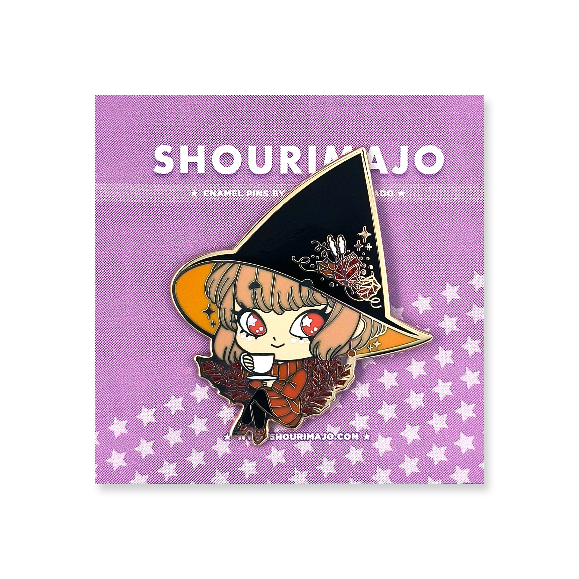 Fall Witch Enamel Pin ($15 MSRP)