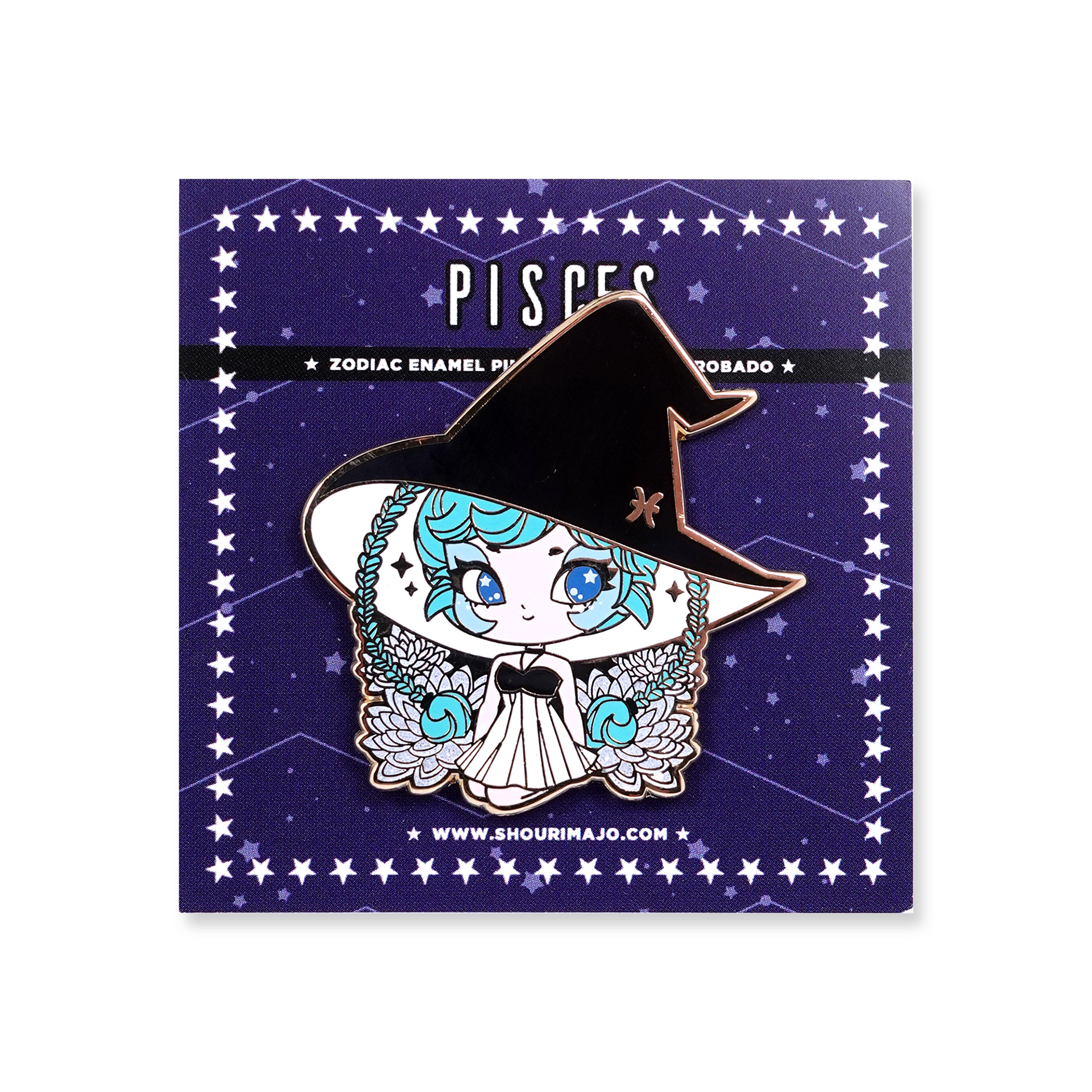 Pisces Cosmeek Zodiac Witches Enamel Pin ($15 MSRP)