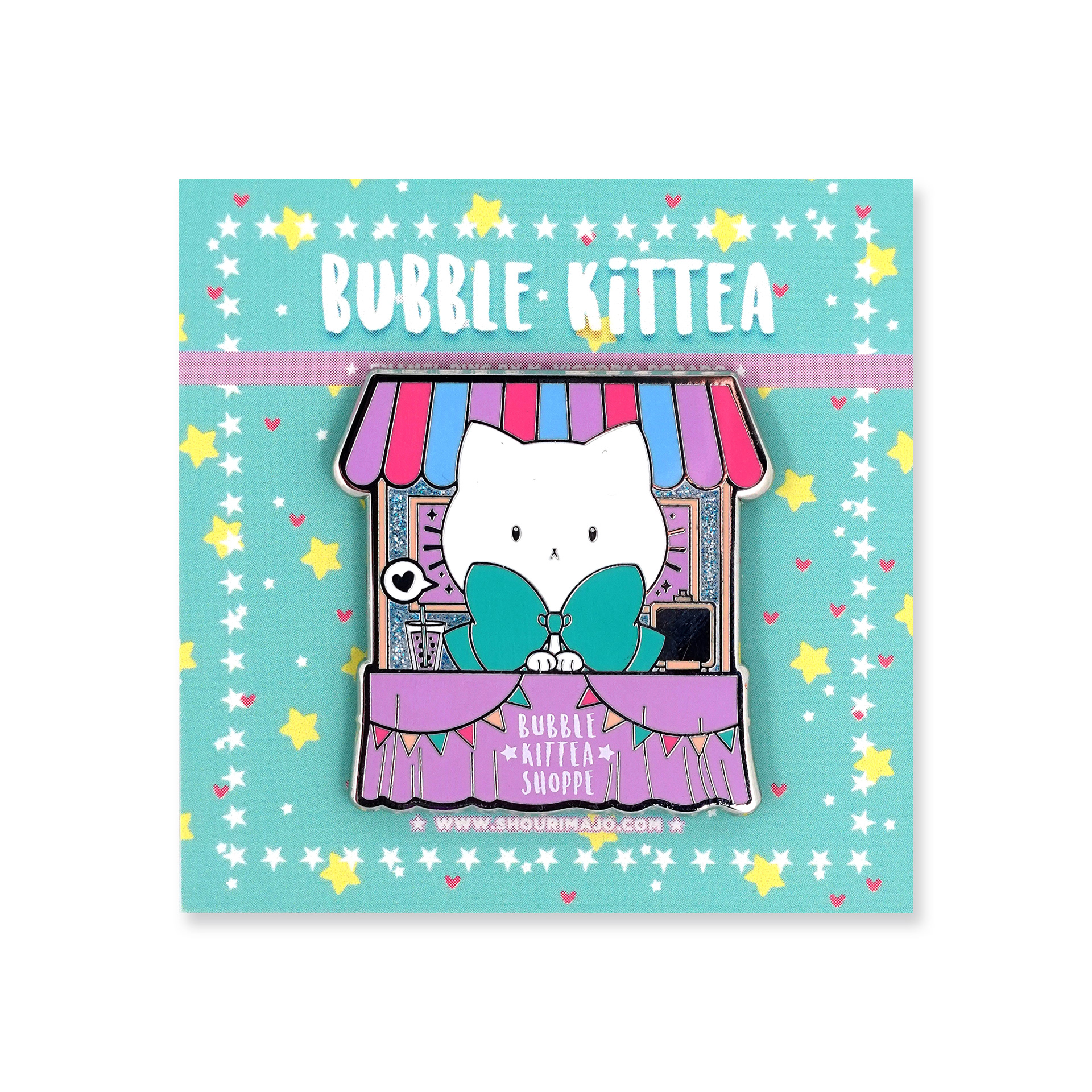 Bubble Kittea Shoppe Enamel Pin ($15 MSRP)