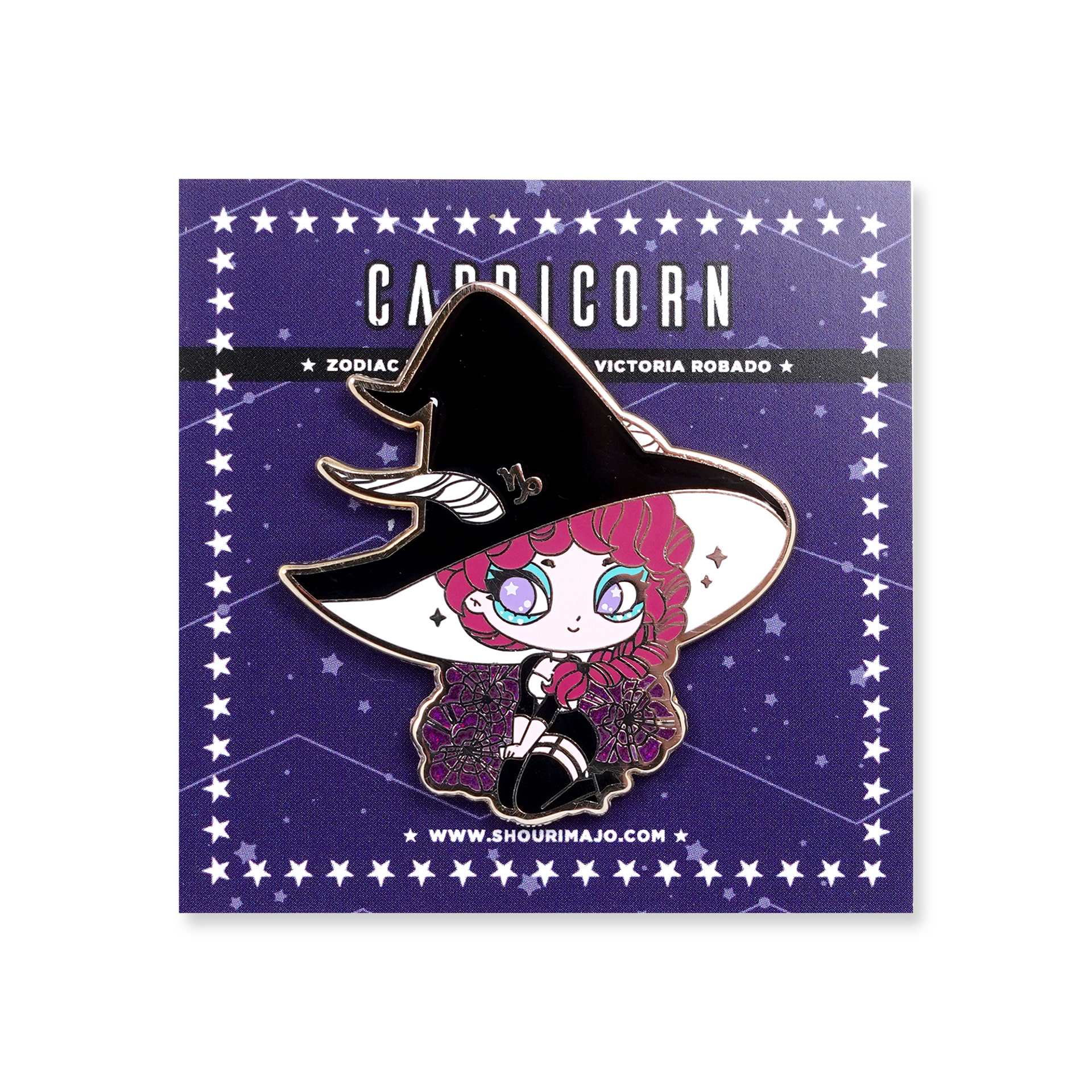 Capricorn Cosmeek Zodiac Witches Enamel Pin ($15 MSRP)