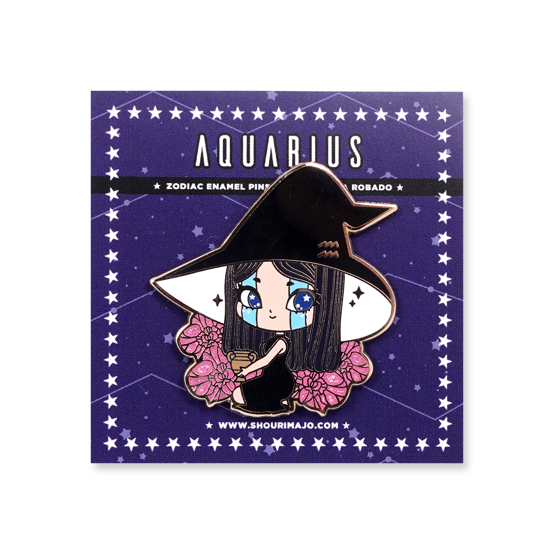 Aquarius Cosmeek Zodiac Witches Enamel Pin ($15 MSRP)