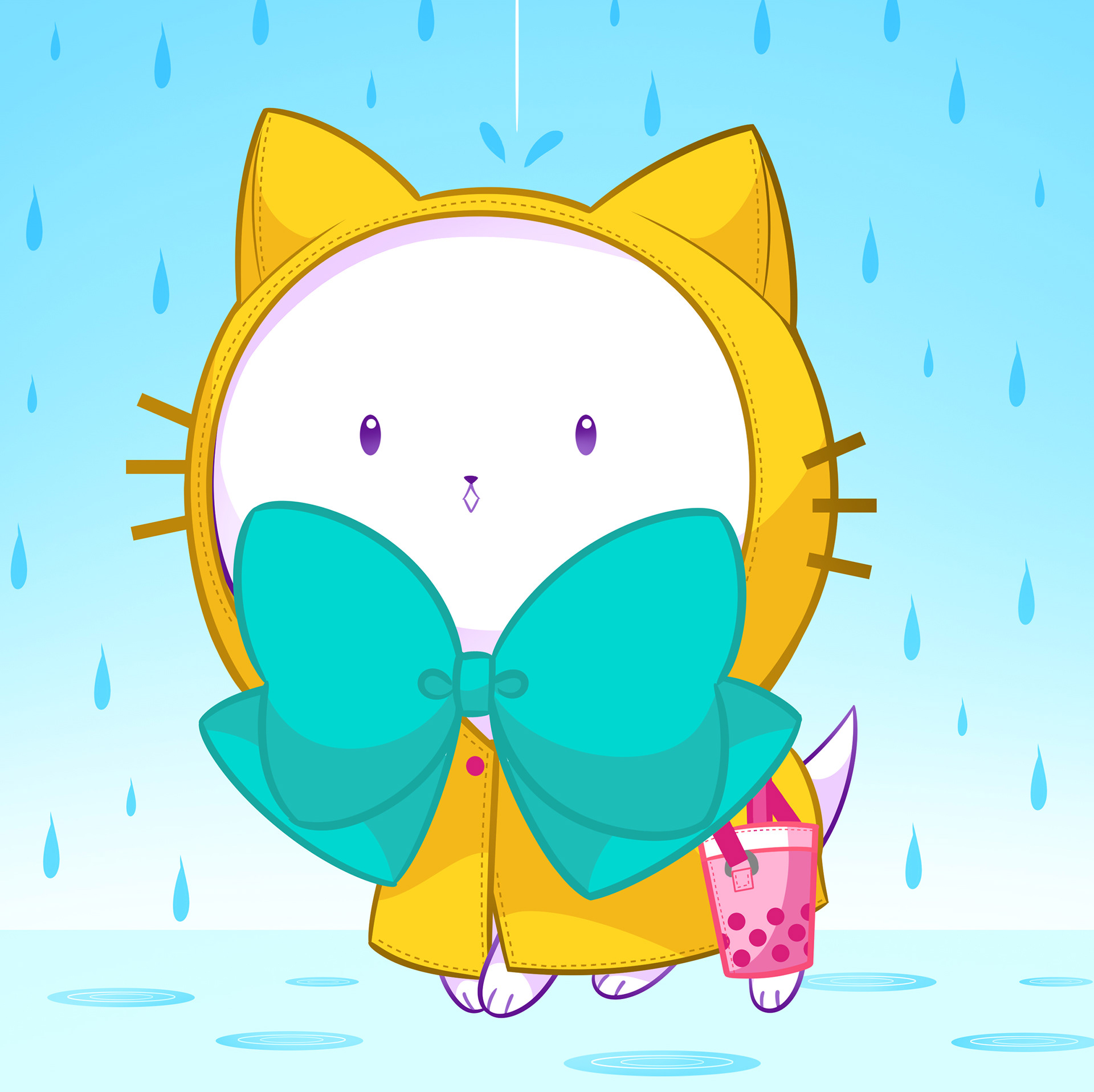 Bubble Kittea Rain (2019)