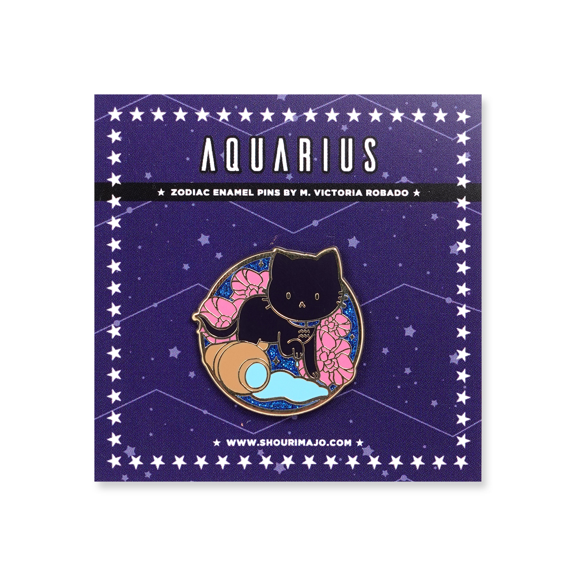 Aquarius Cosmeek Zodiac Kitties Enamel Pin ($13 MSRP)