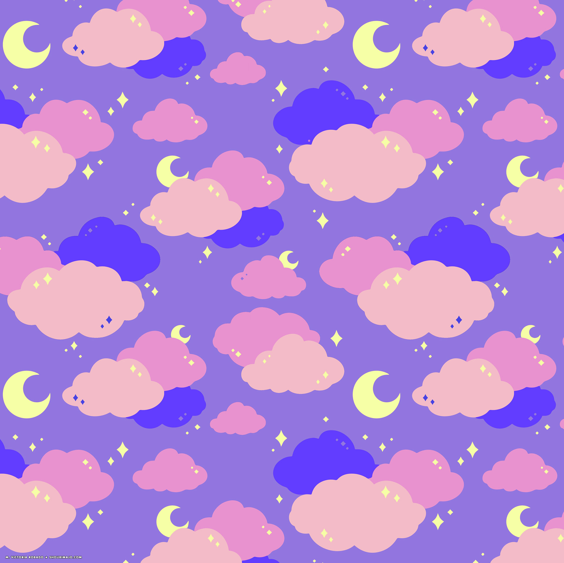 Fabric Pattern - Twilight Sky