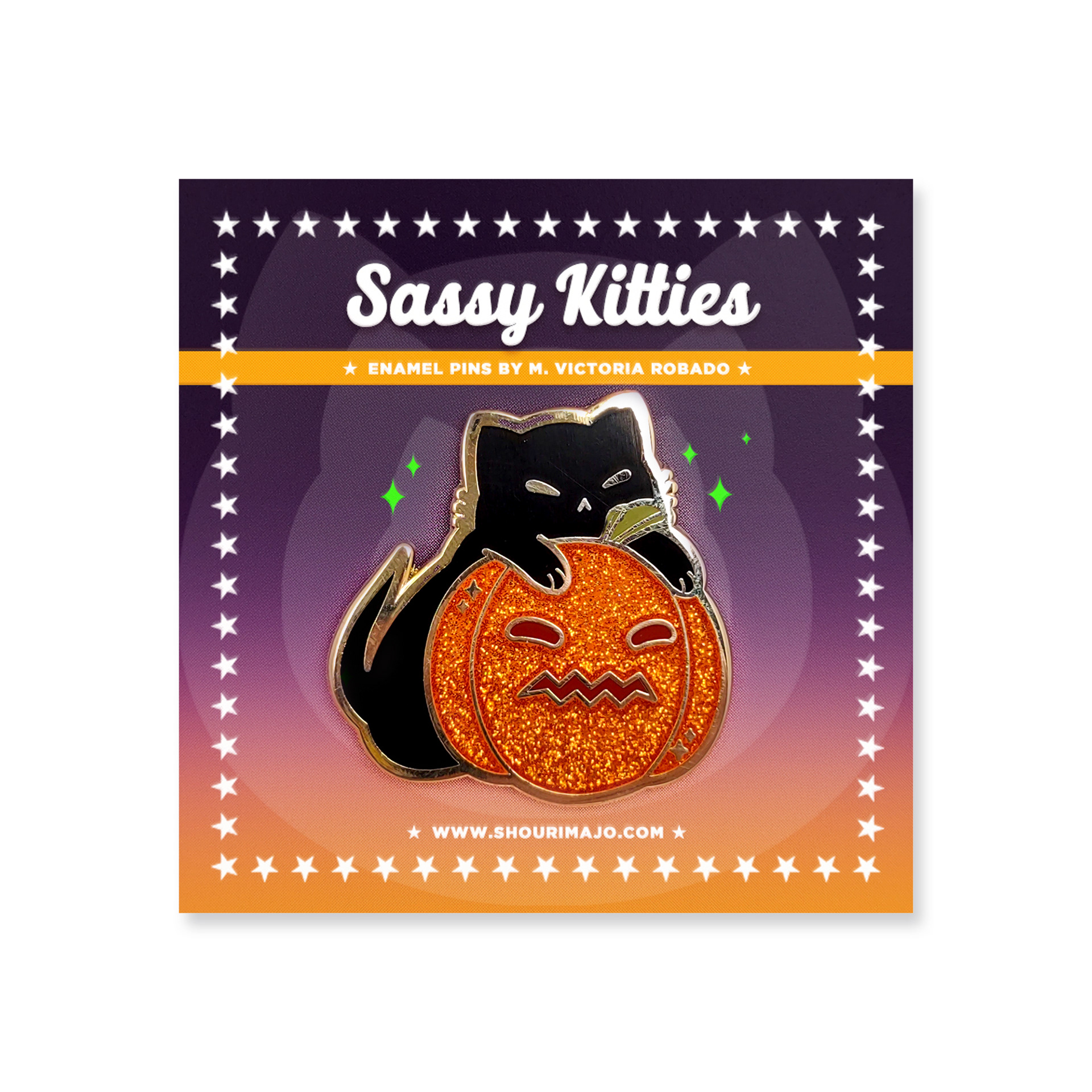 Pumpkin Kitty Enamel Pin ($13 MSRP)