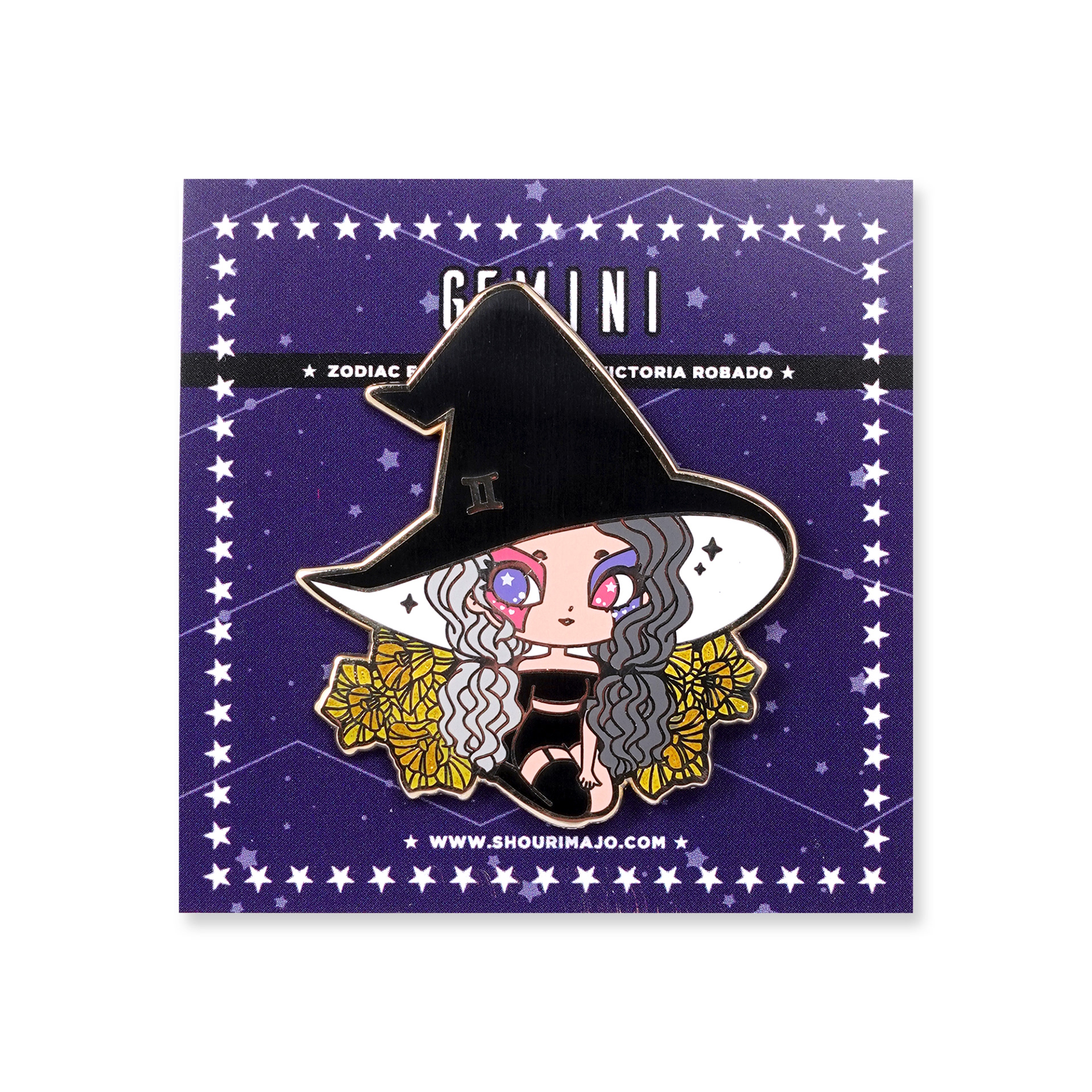Gemini Cosmeek Zodiac Witches Enamel Pin ($15 MSRP)