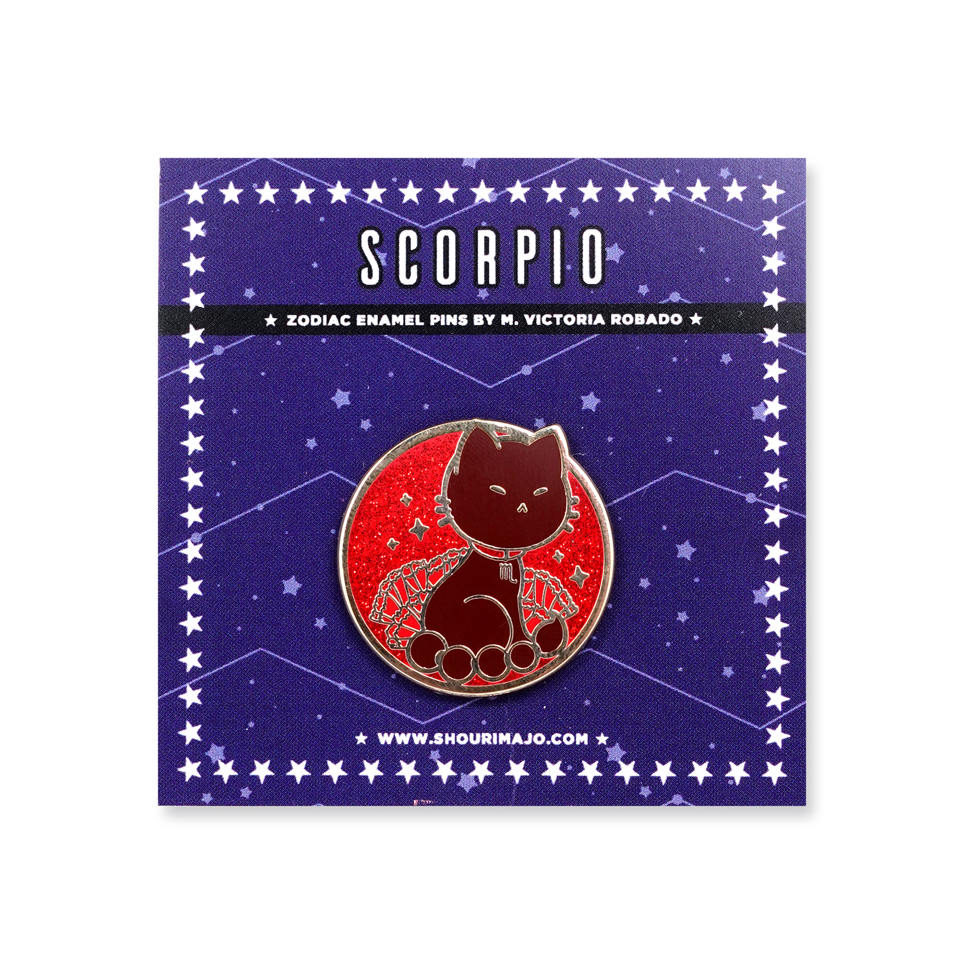 Scorpio Cosmeek Zodiac Kitties Enamel Pin ($13 MSRP)