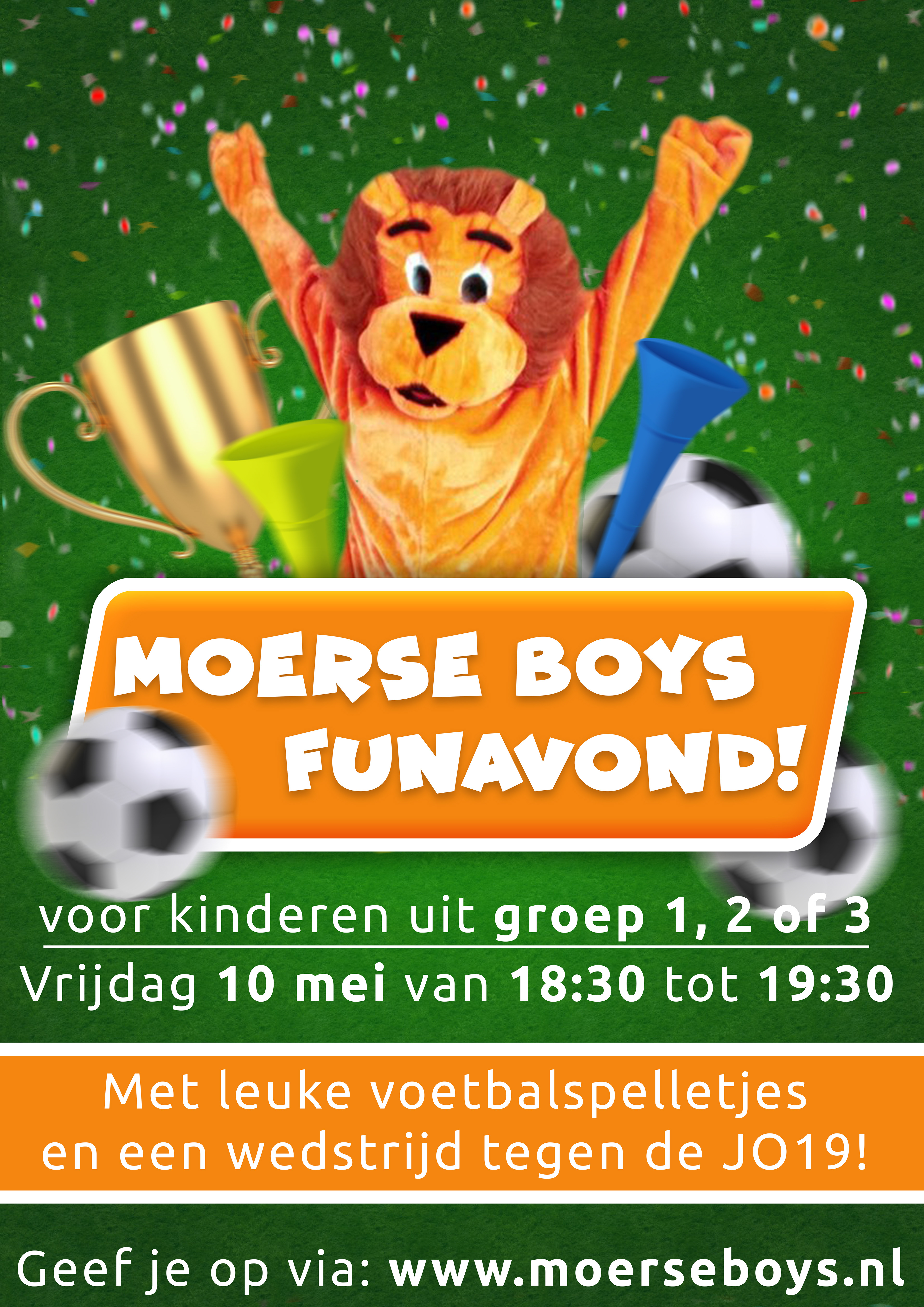 Uitnodiging Moerse Boys funavond.