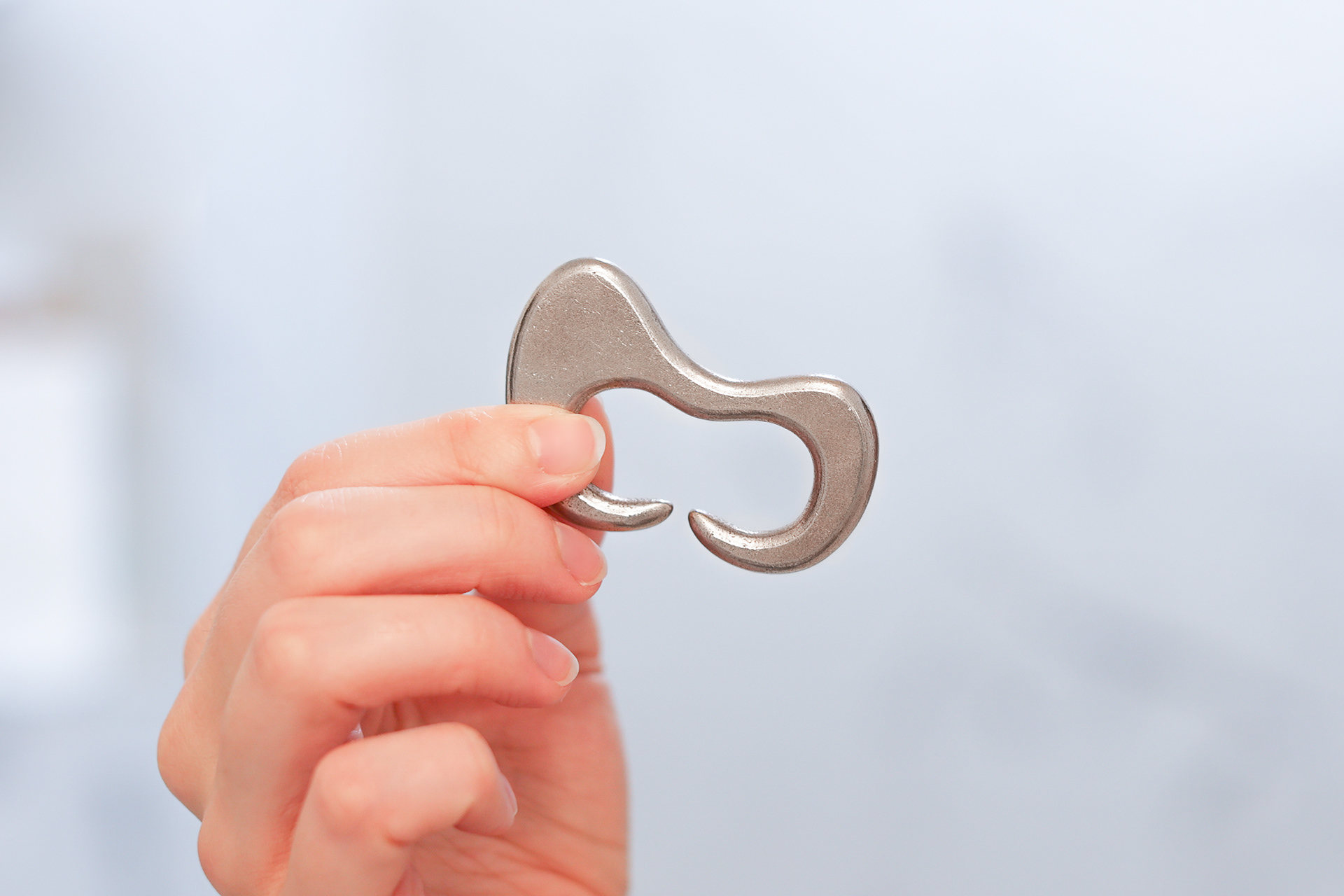 Gua Sha Finger Tool, 3D-Printed Steel