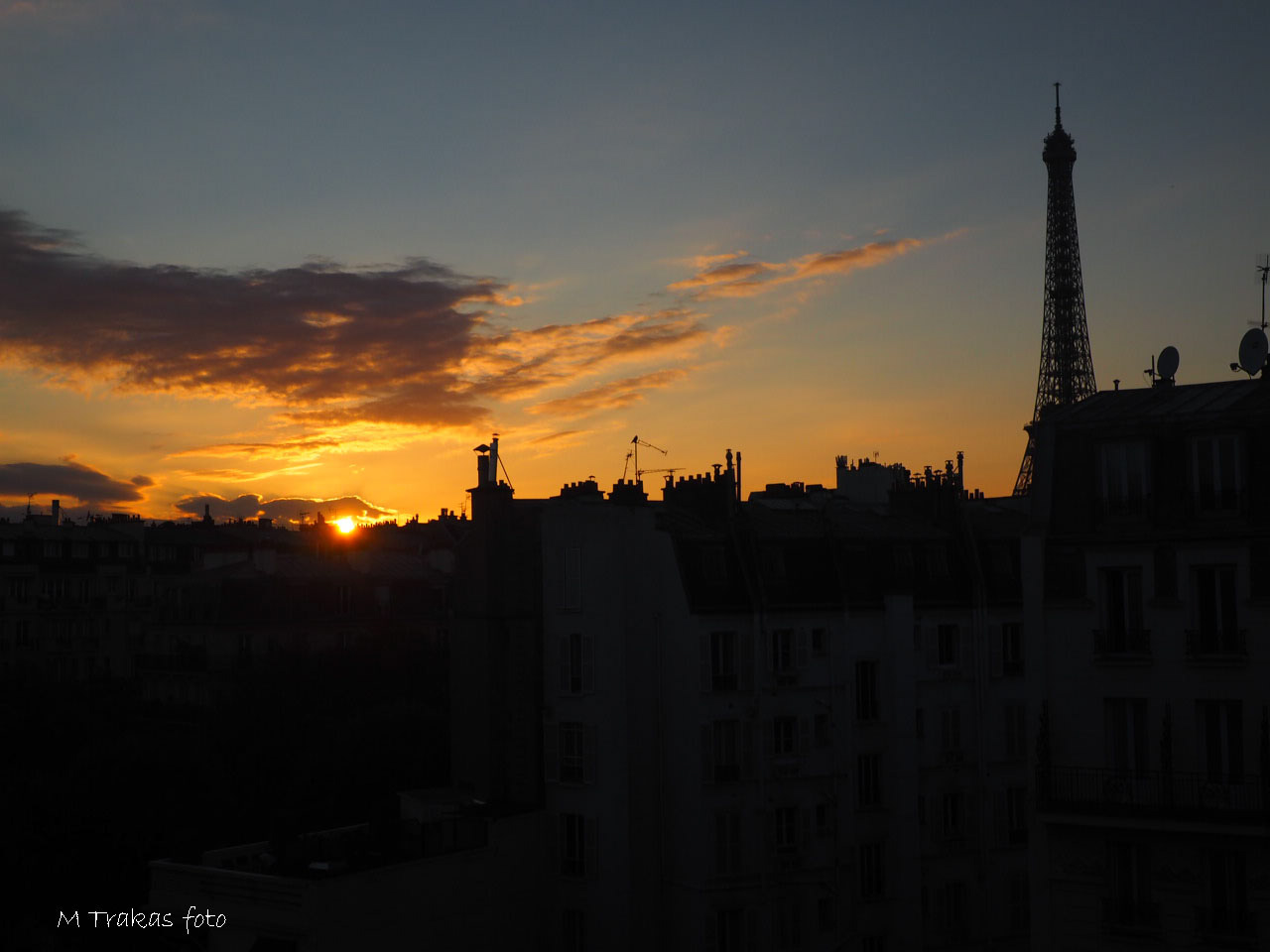 Eiffel Tower at Sunset