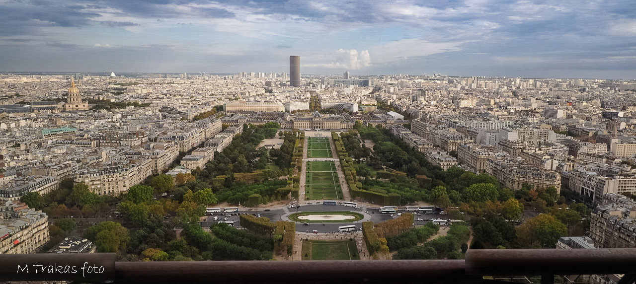 Panorama view from the Eiffel Tower