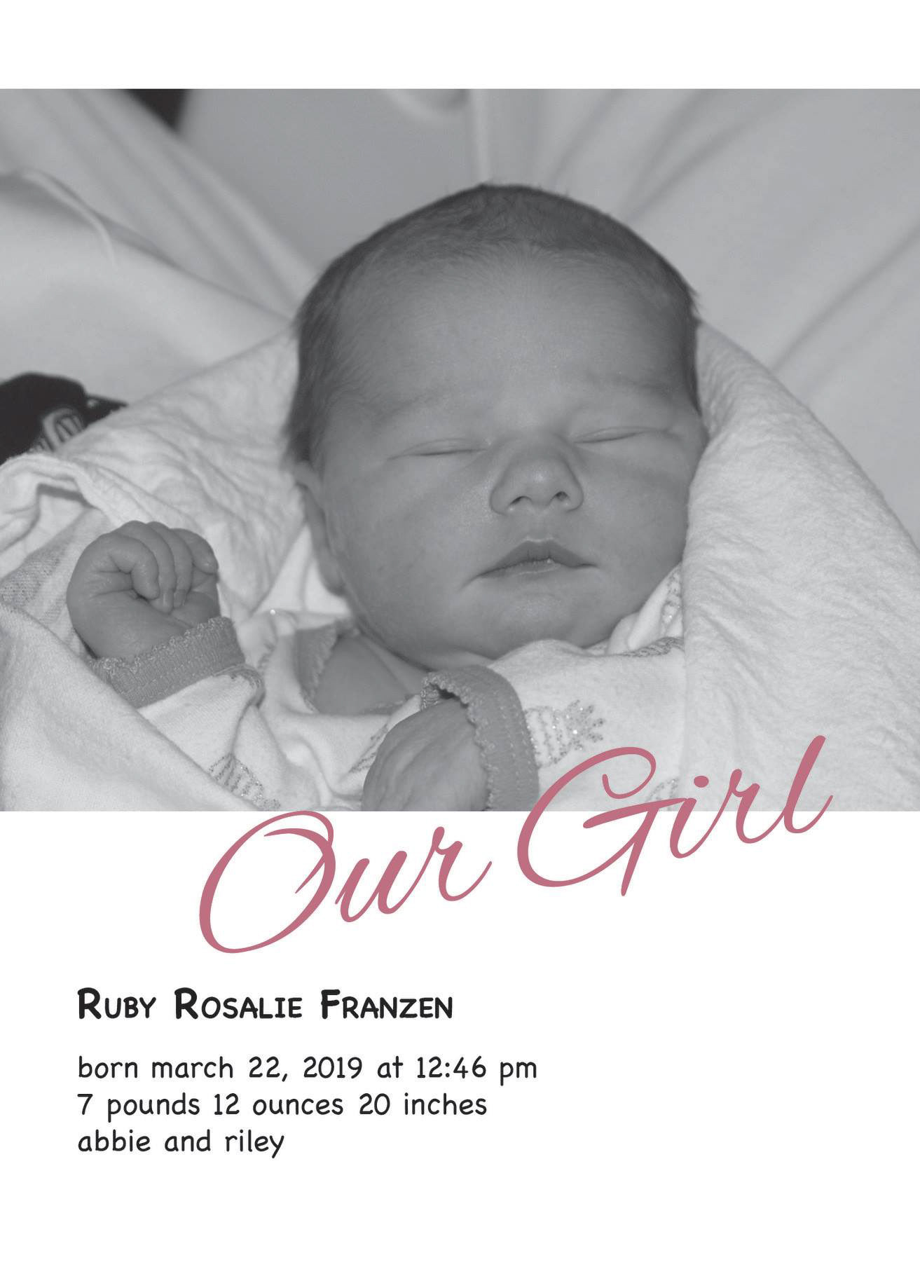 Birth Announcement