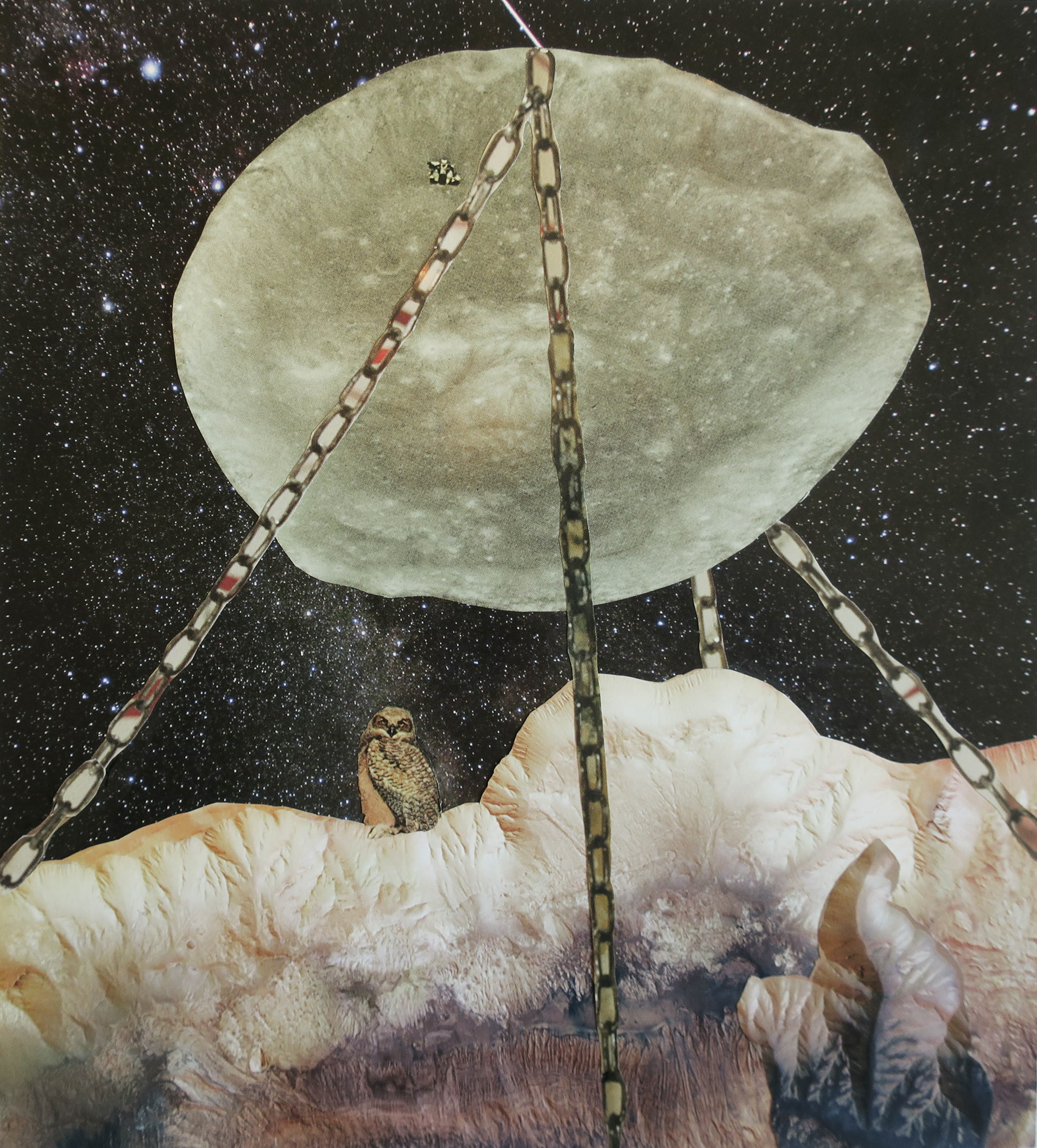 The Hole in the Story, hand-cut collage, Marianne Connolly