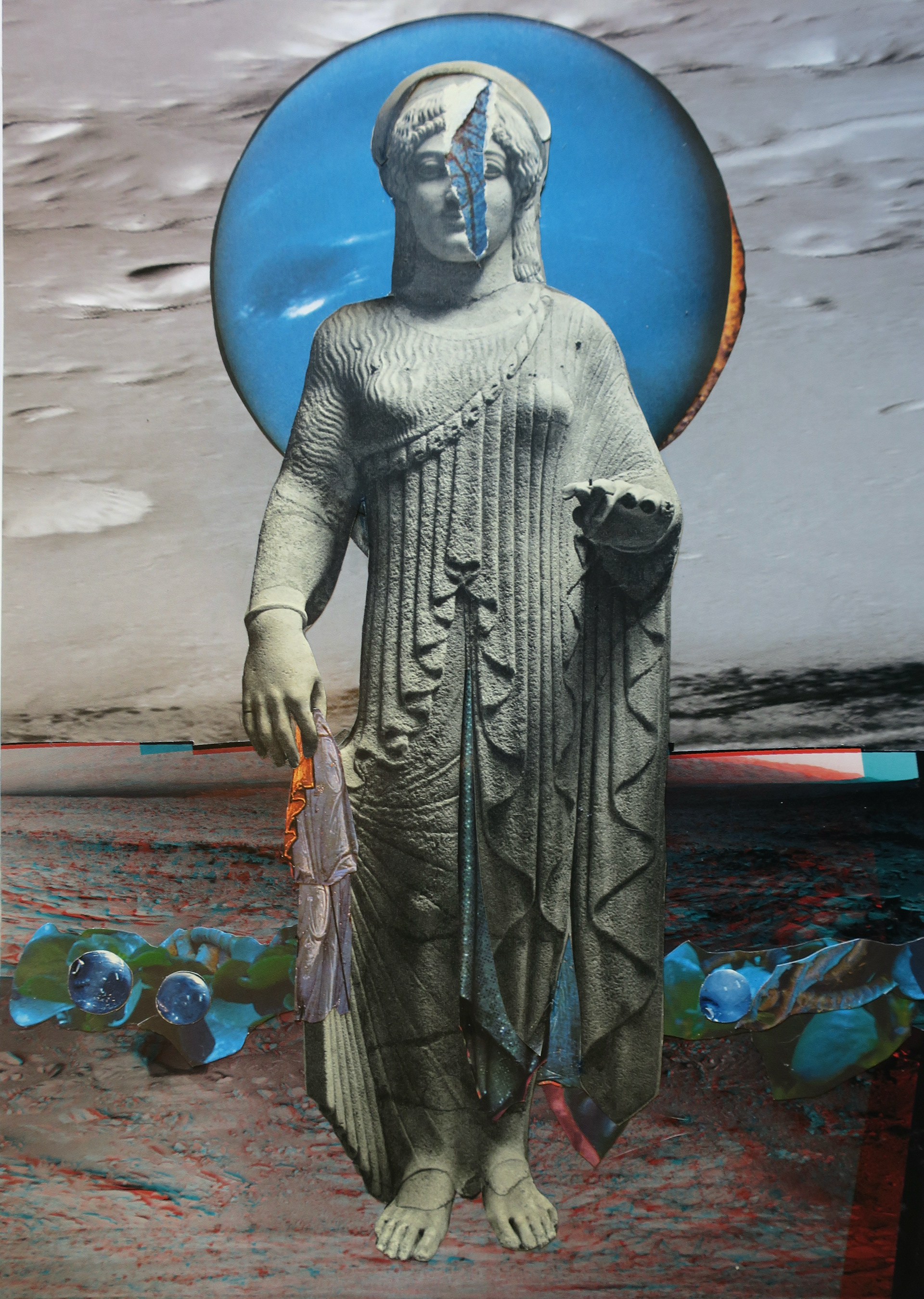 The Day Everything Changed, collage, 2023, Marianne Connolly