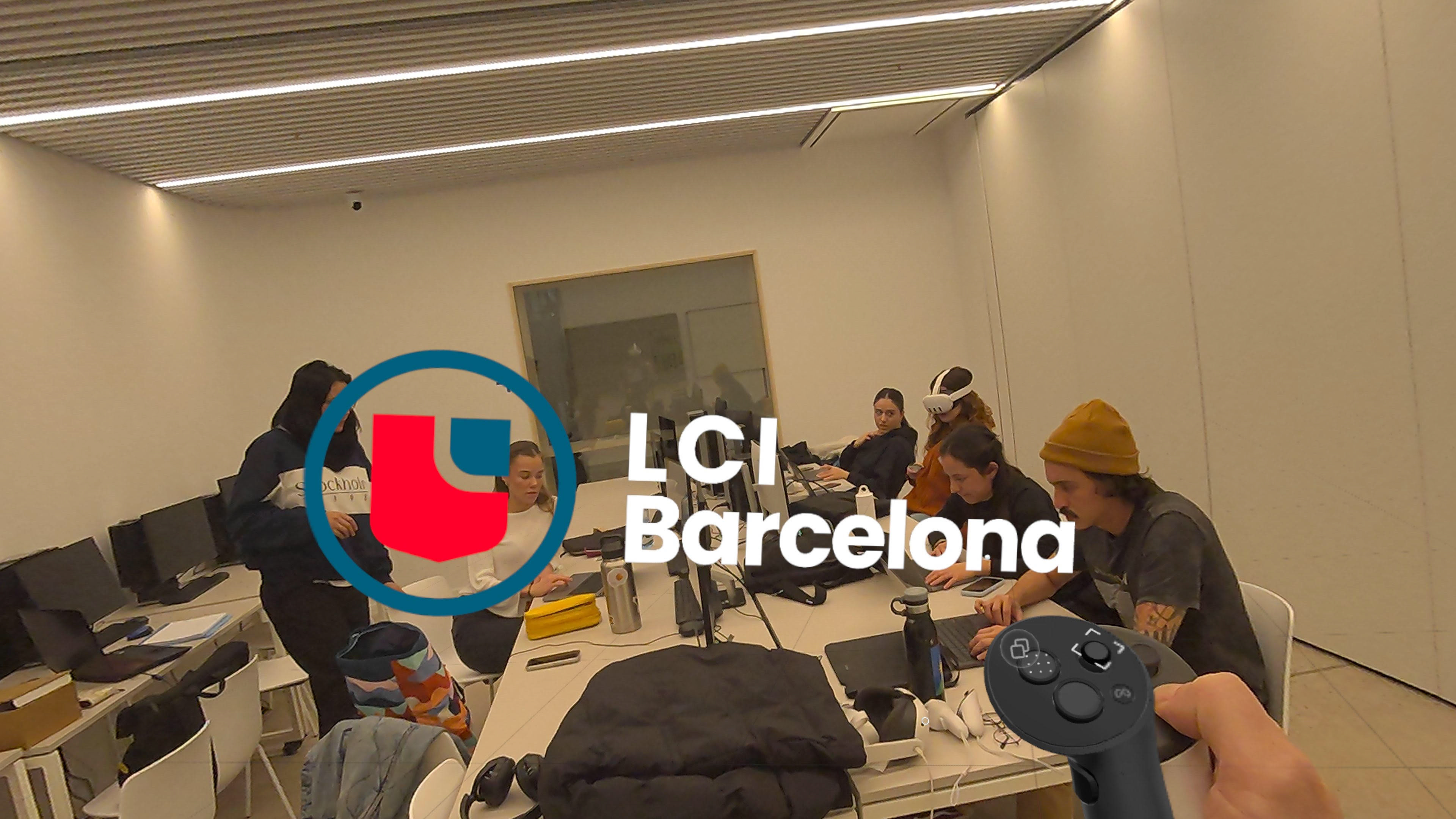 A little experiment we made with the University logo with the students