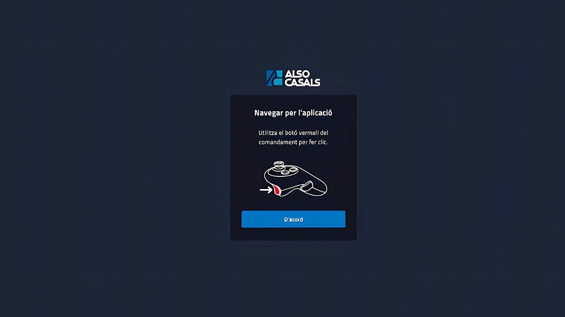Onboarding modal with instructions about how to select scenarios